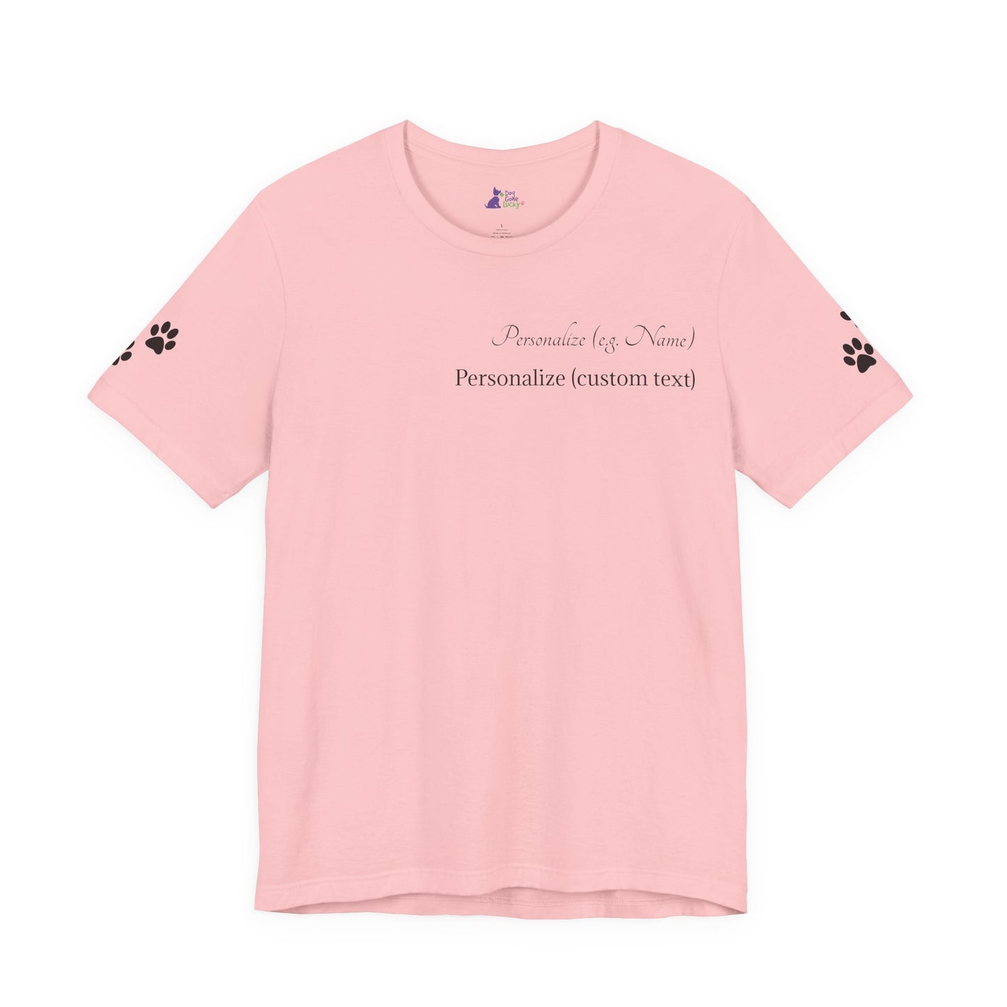 Doggone Lucky Personalized T‑Shirt - Two personalized text areas