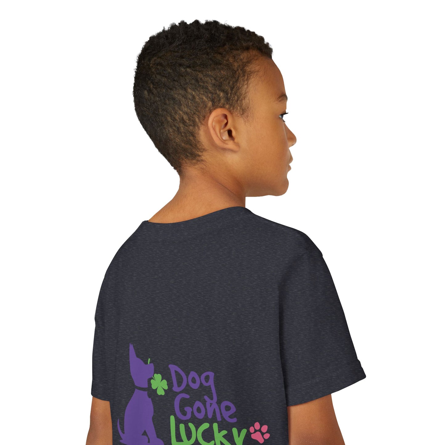 Doggone Lucky Youth Tee - Image on Back