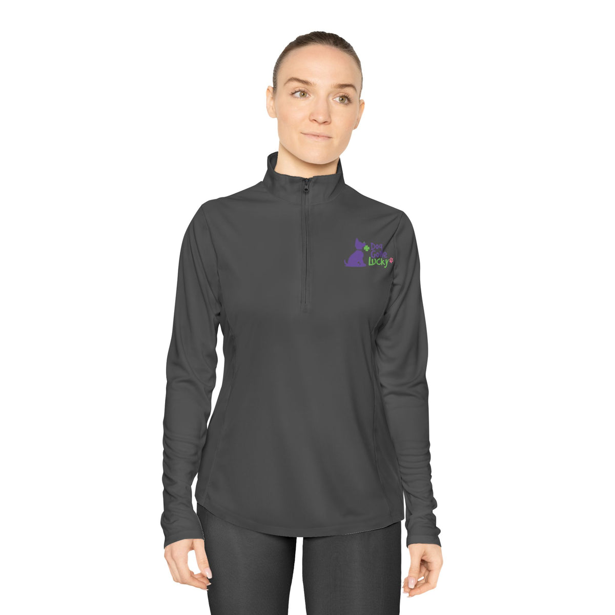 Doggone Lucky Women's Quarter-Zip Pullover – Loyal Dog Bond Design