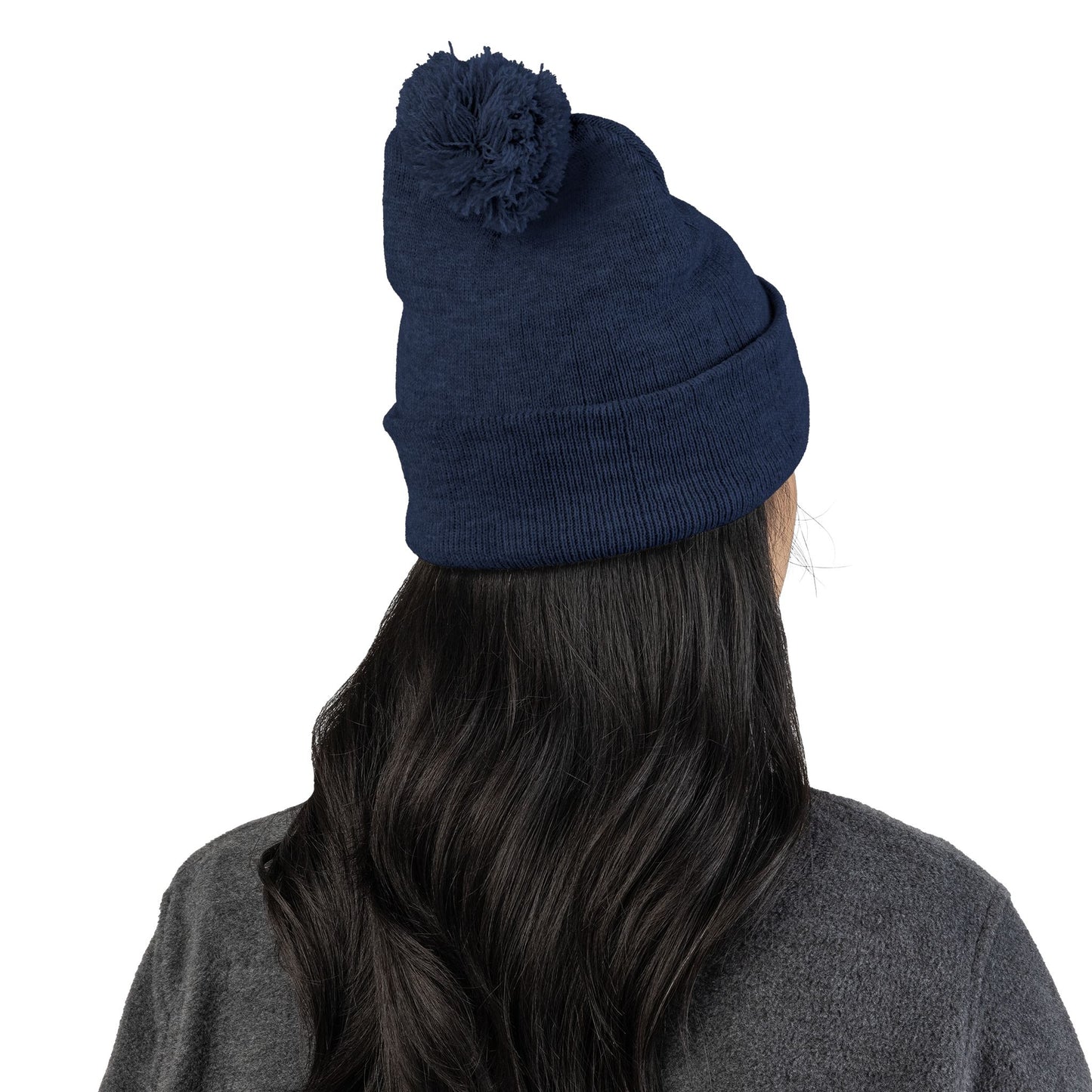 Doggone Lucky Embroidered Pom-Pom Knit Cap — 'Lucky' Dog Love Beanie