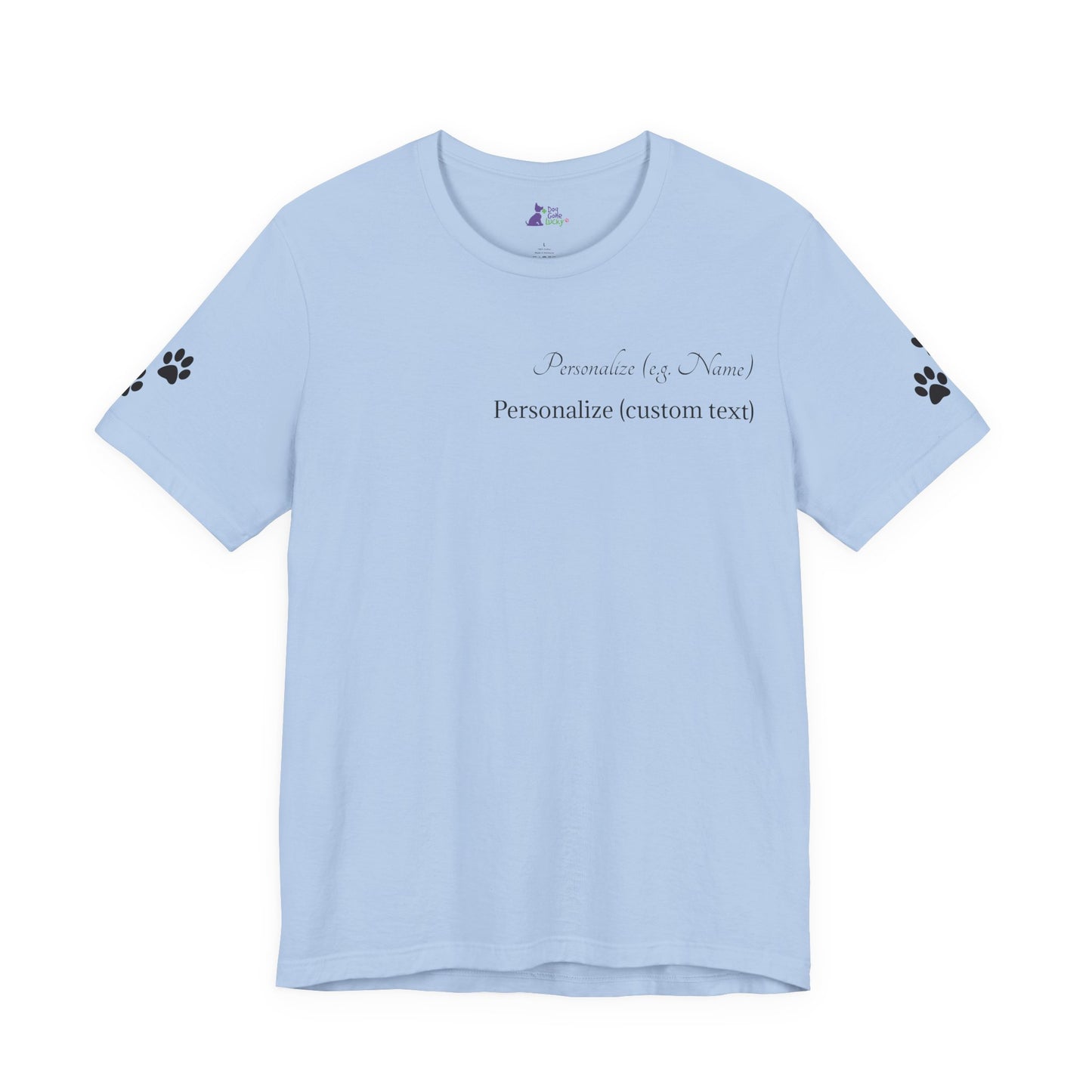 Doggone Lucky Personalized T‑Shirt - Two personalized text areas