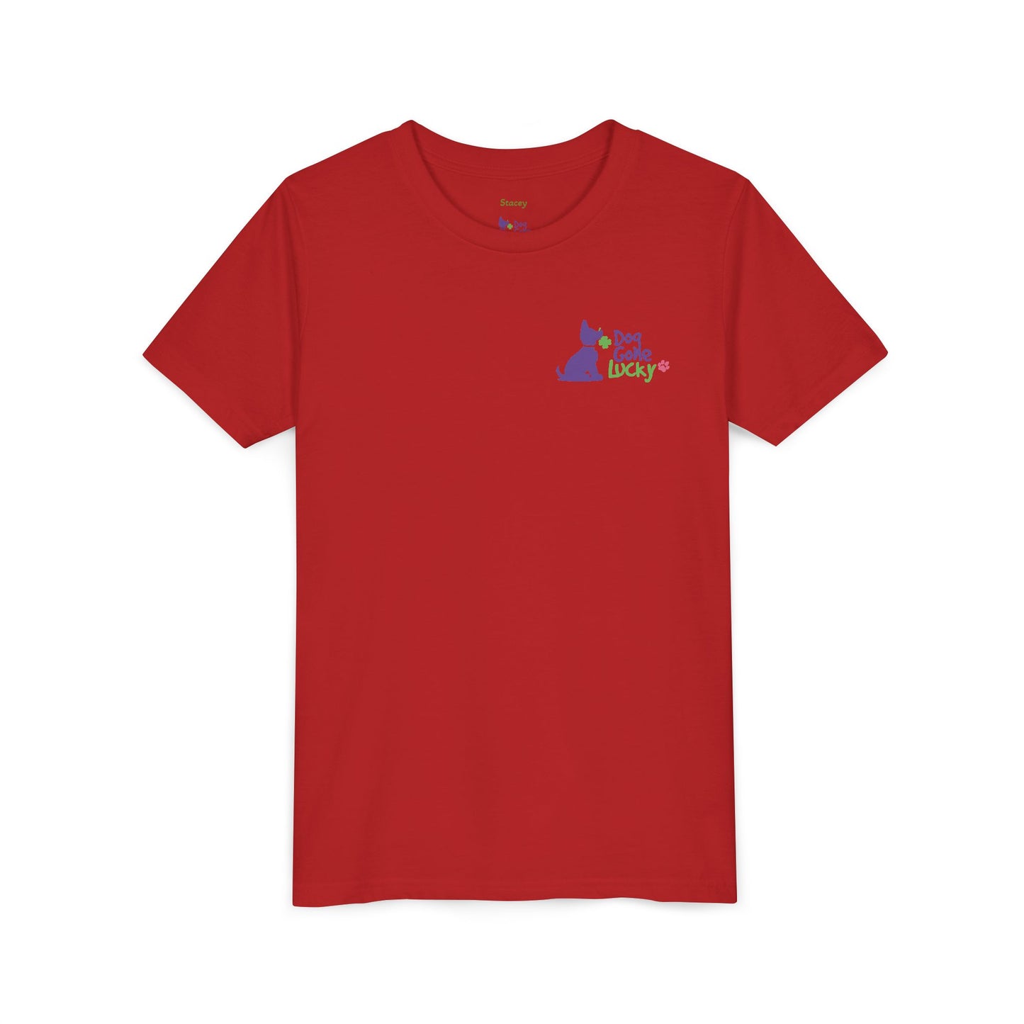 Doggone Lucky Personalized Youth Tee - Personalize neck