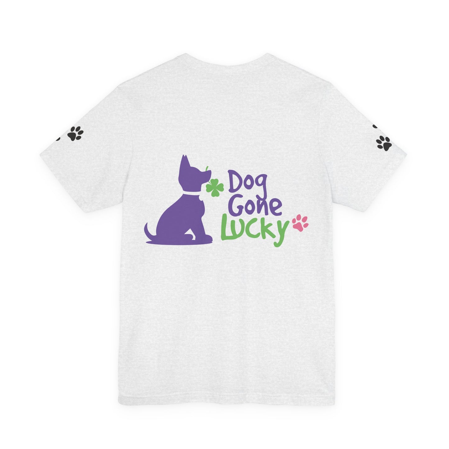 Doggone Lucky Personalized T‑Shirt - Add name and text to front of tee