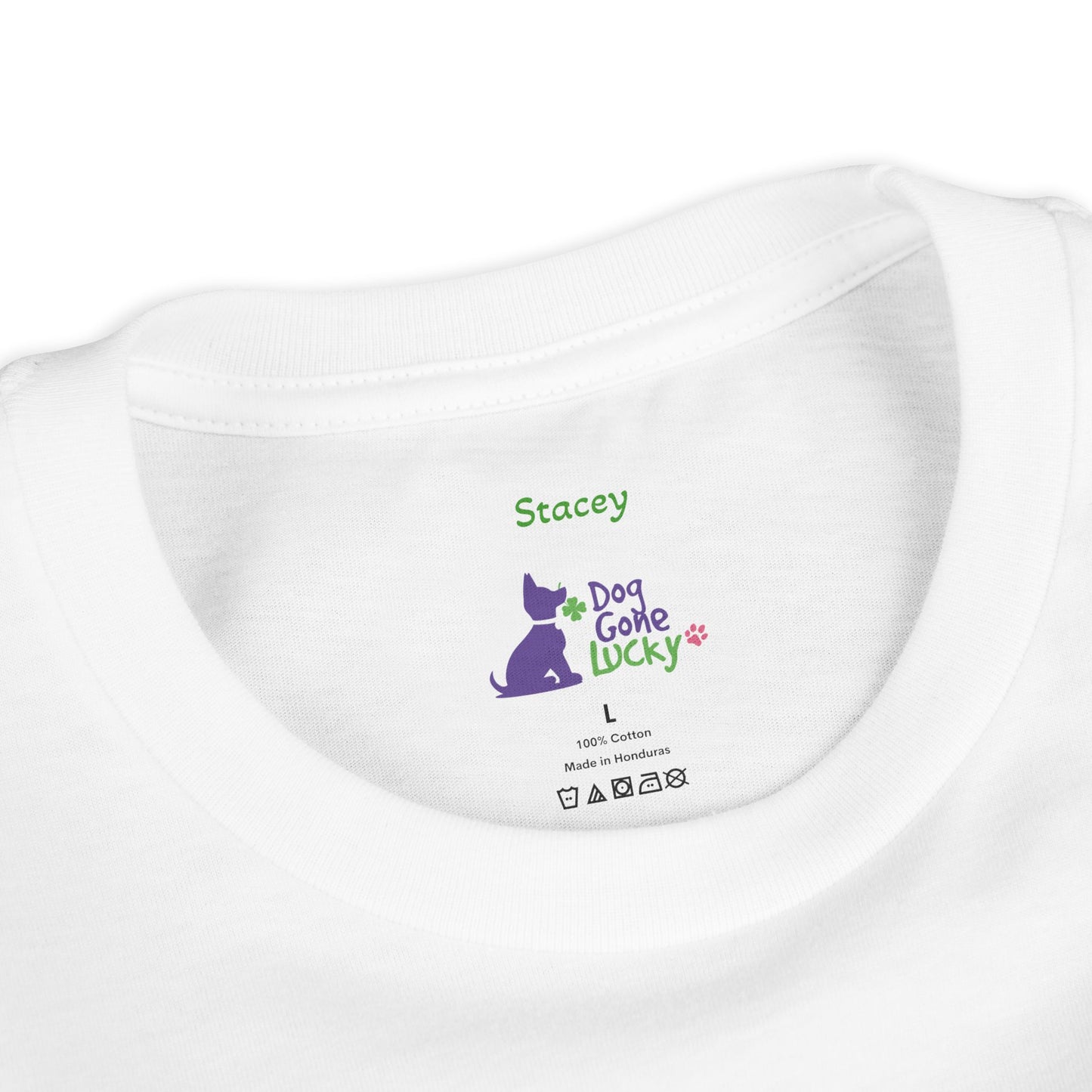 Doggone Lucky Personalized Youth Tee - Personalize neck