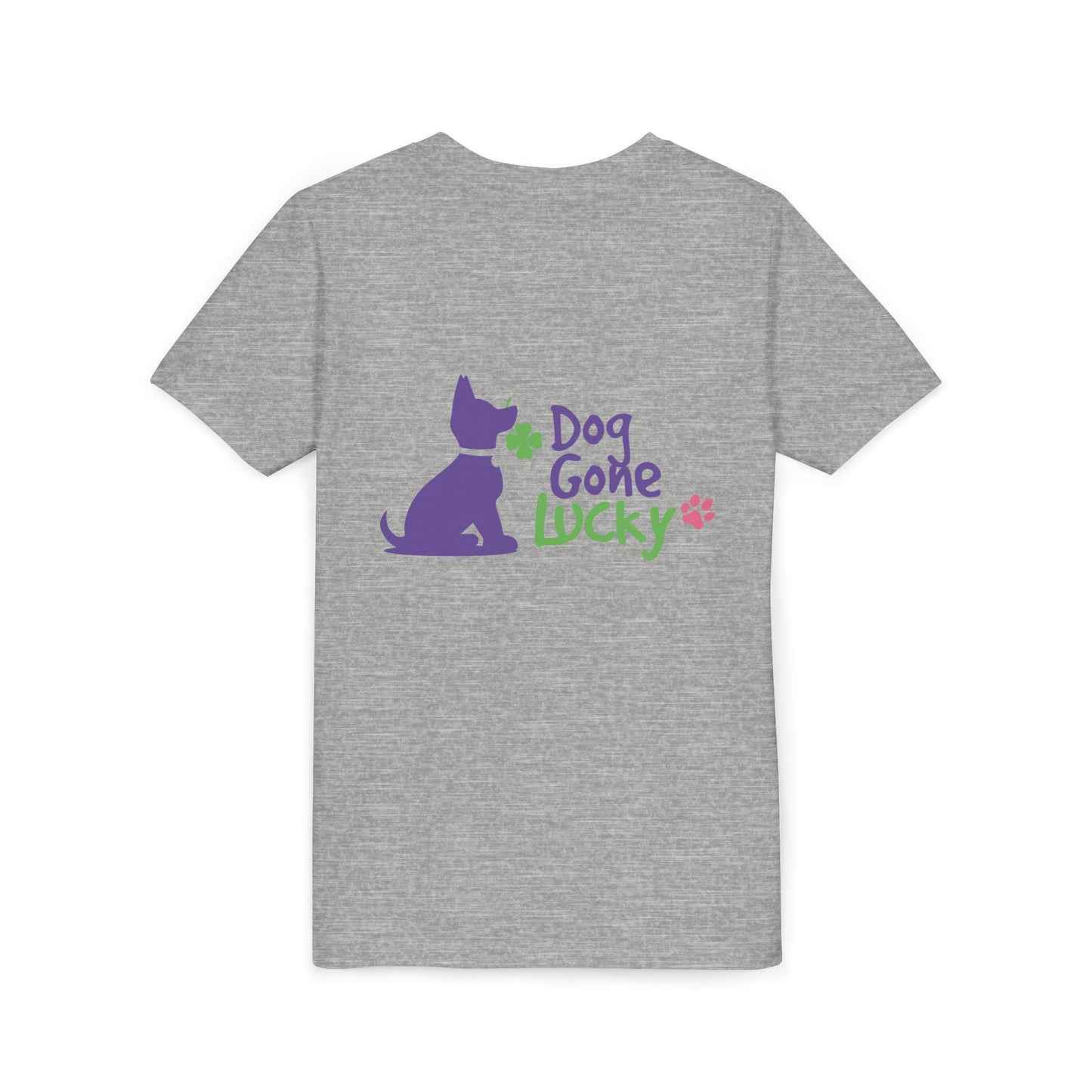 Doggone Lucky Youth Tee - Image on Back