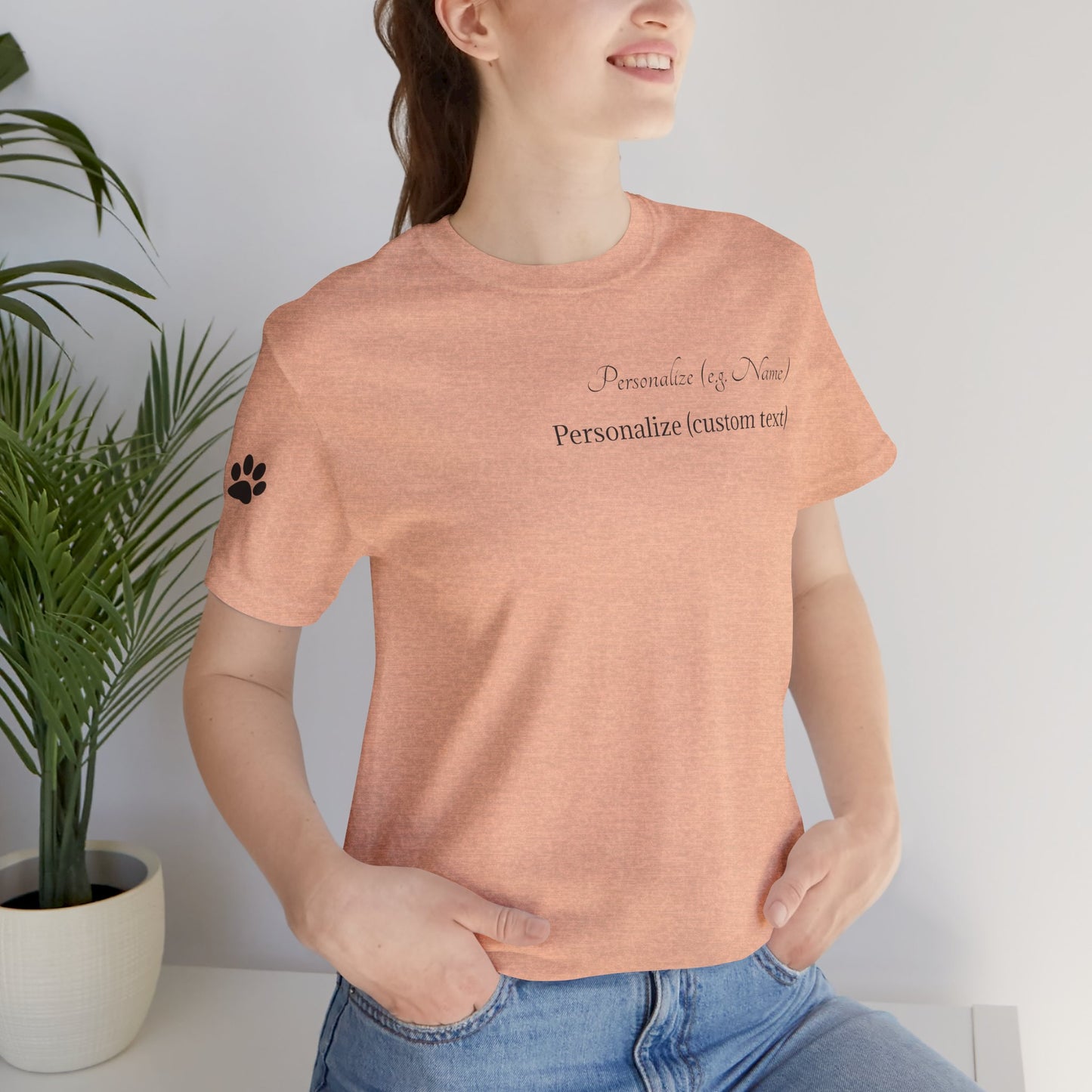 Doggone Lucky Personalized T‑Shirt - Two personalized text areas