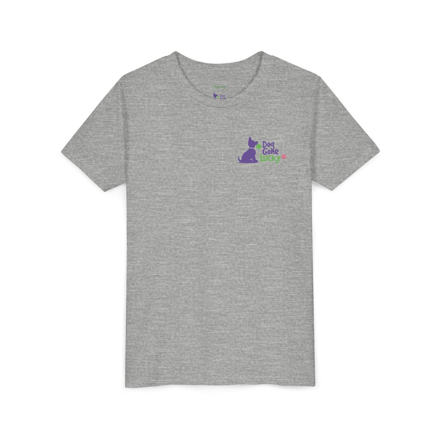 Doggone Lucky Personalized Youth Tee - Personalize neck