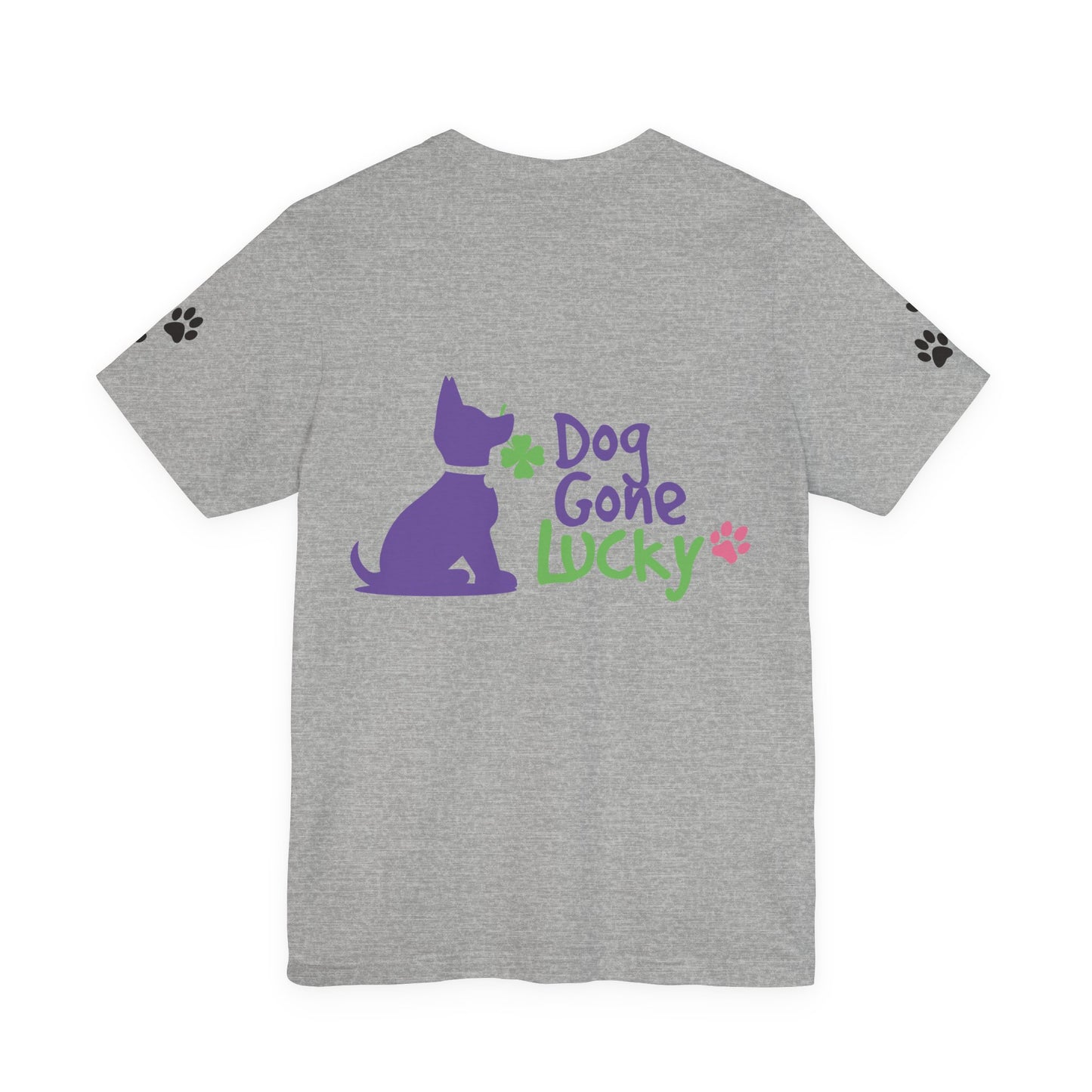 Doggone Lucky Personalized T‑Shirt - Add name and text to front of tee