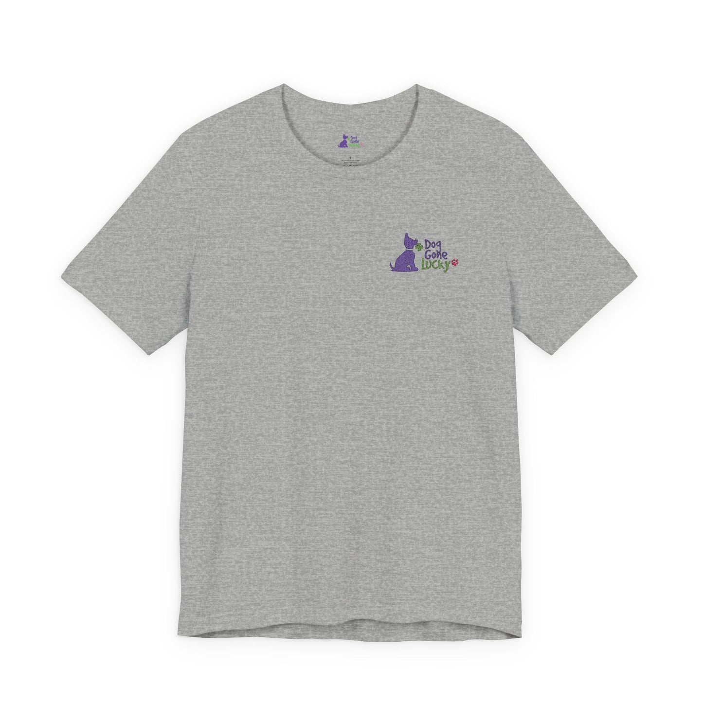 Doggone Lucky Embroidered Adult Tee