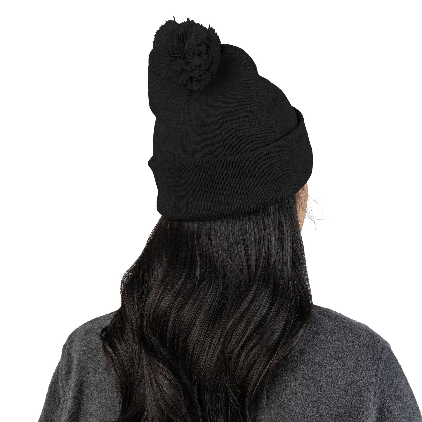 Doggone Lucky Embroidered Pom-Pom Knit Cap — 'Lucky' Dog Love Beanie