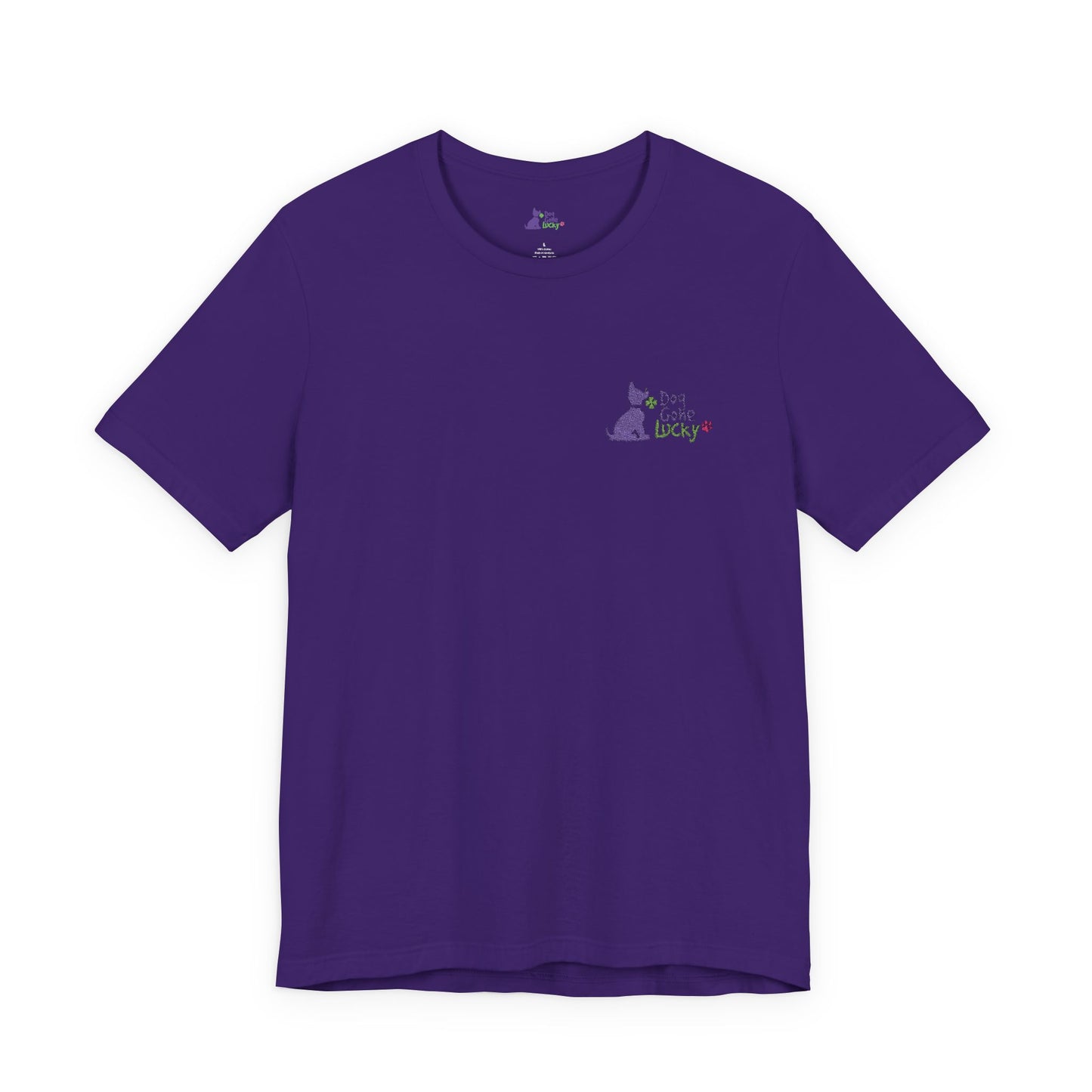 Doggone Lucky Embroidered Adult Tee