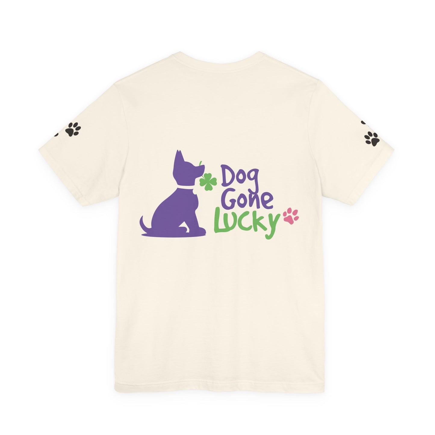 Doggone Lucky Personalized T‑Shirt - Add name and text to front of tee