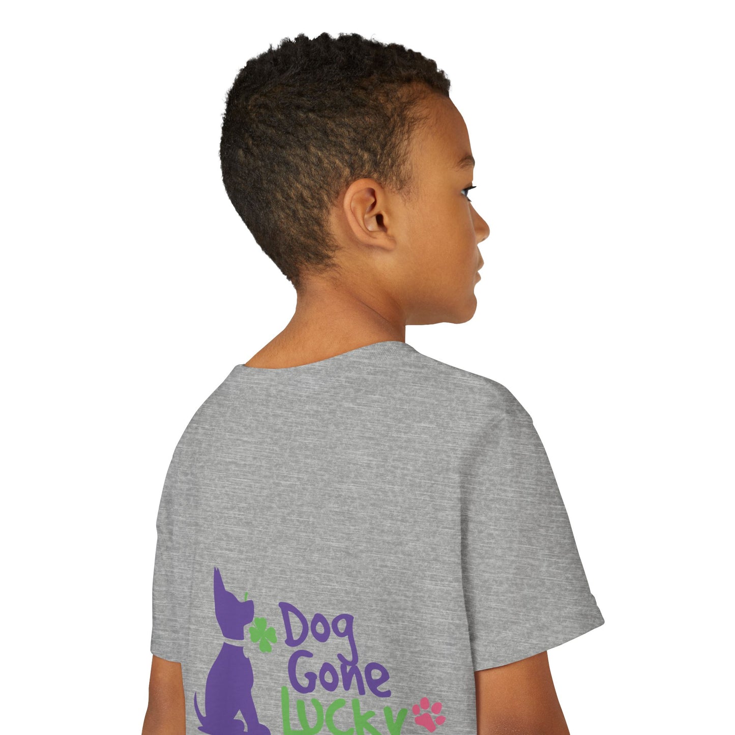 Doggone Lucky Youth Tee - Image on Back