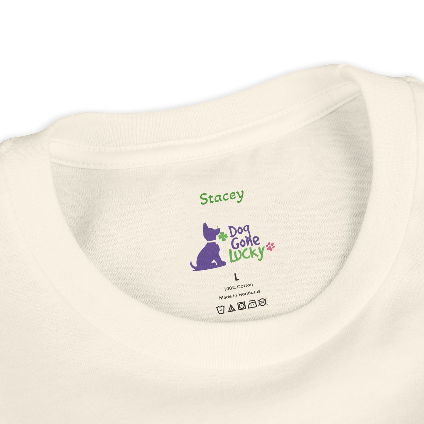 Doggone Lucky Personalized Youth Tee - Personalize neck