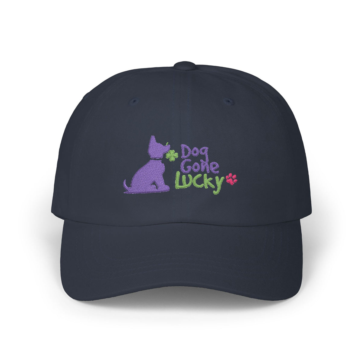 Doggone Lucky Embroidered Dad Cap