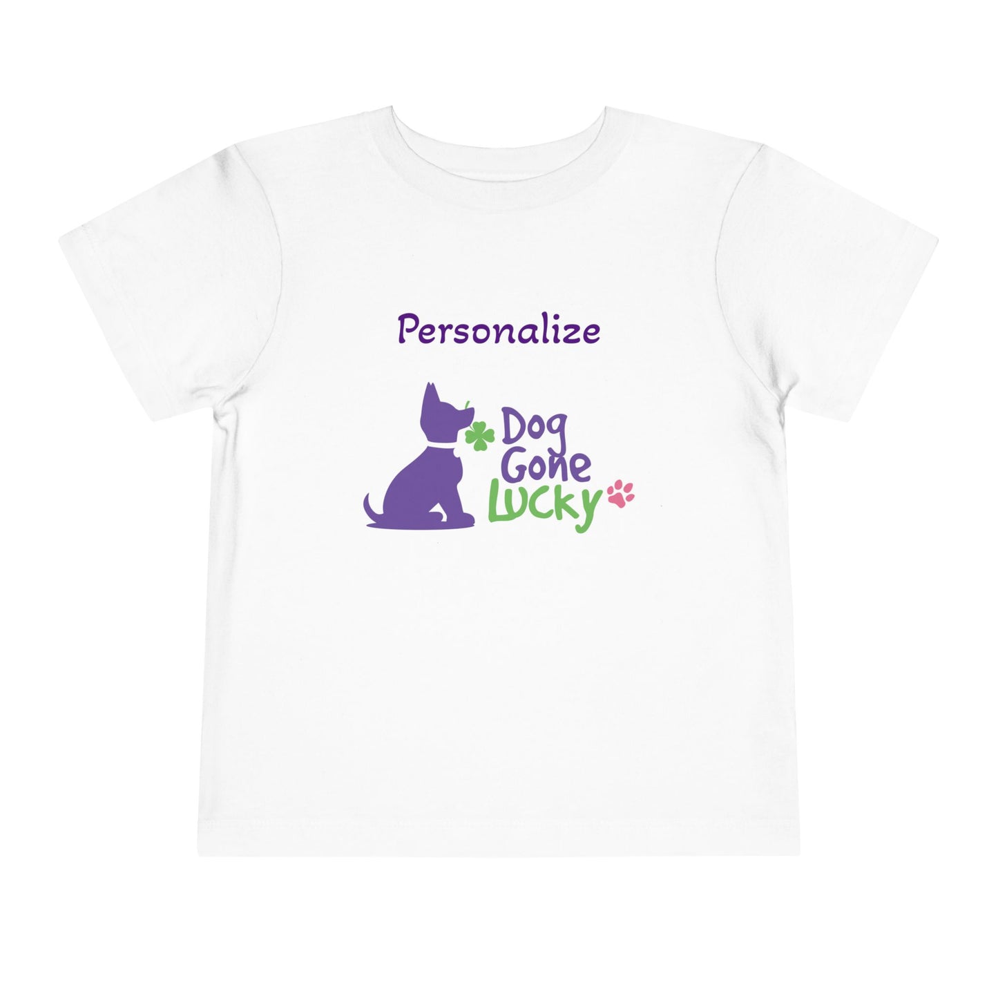 Doggone Lucky Personalized Toddler Tee - Lucky Pup Tee