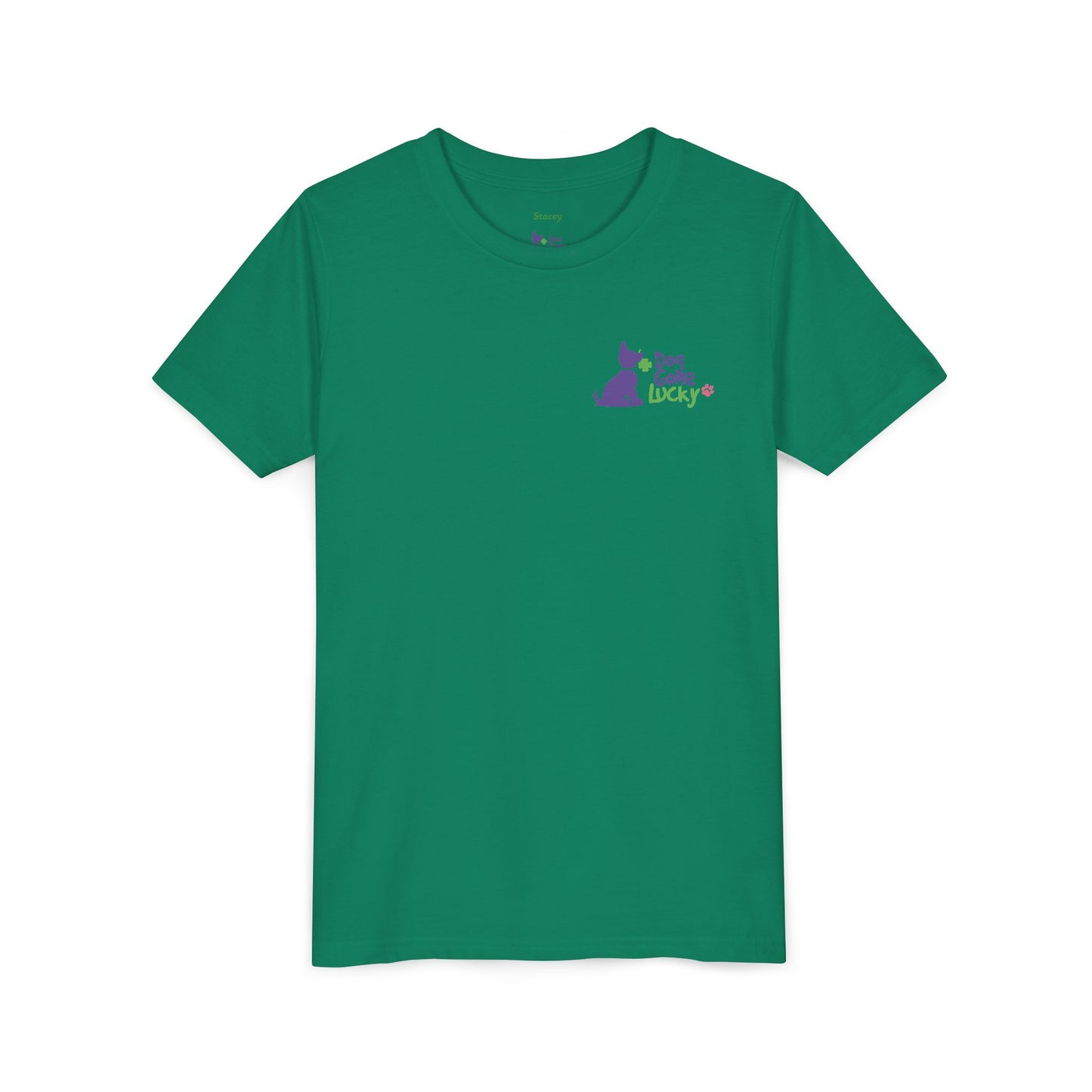 Doggone Lucky Personalized Youth Tee - Personalize neck