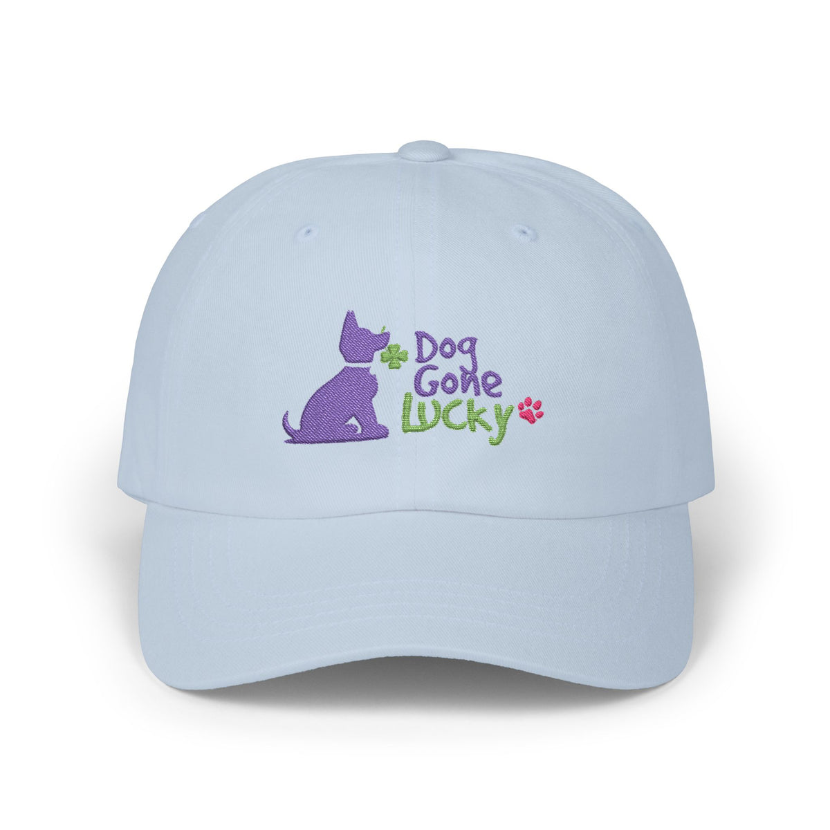 Doggone Lucky Embroidered Dad Cap