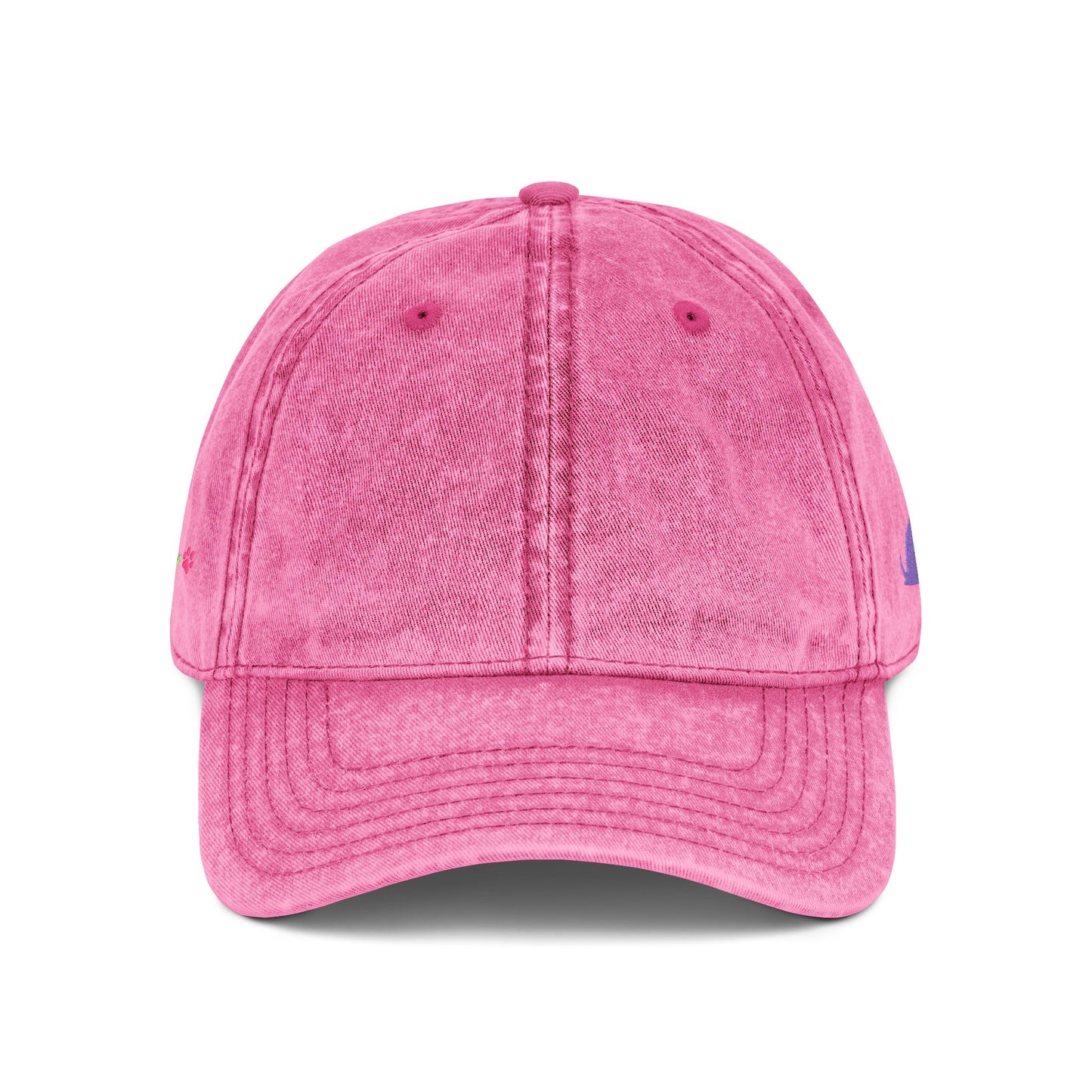 Embroidered 'Doggone Lucky' Vintage Cap