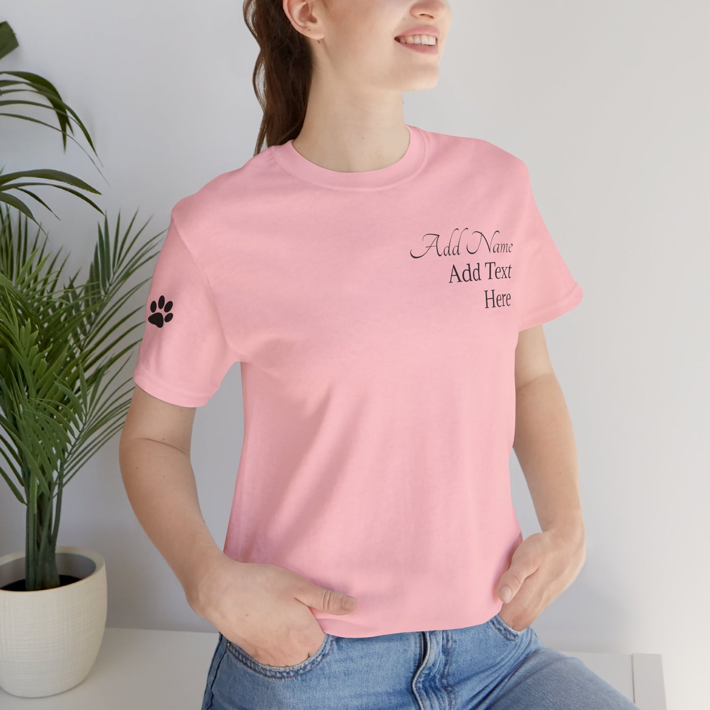 Doggone Lucky Personalized T‑Shirt - Add name and text to front of tee
