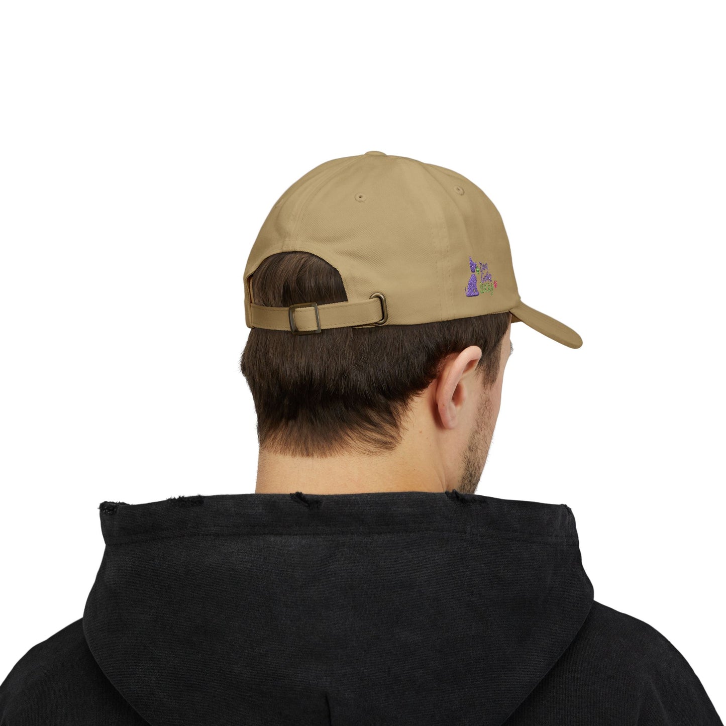 Doggone Lucky Dad Cap — Embroidered Purple Pup Baseball Hat
