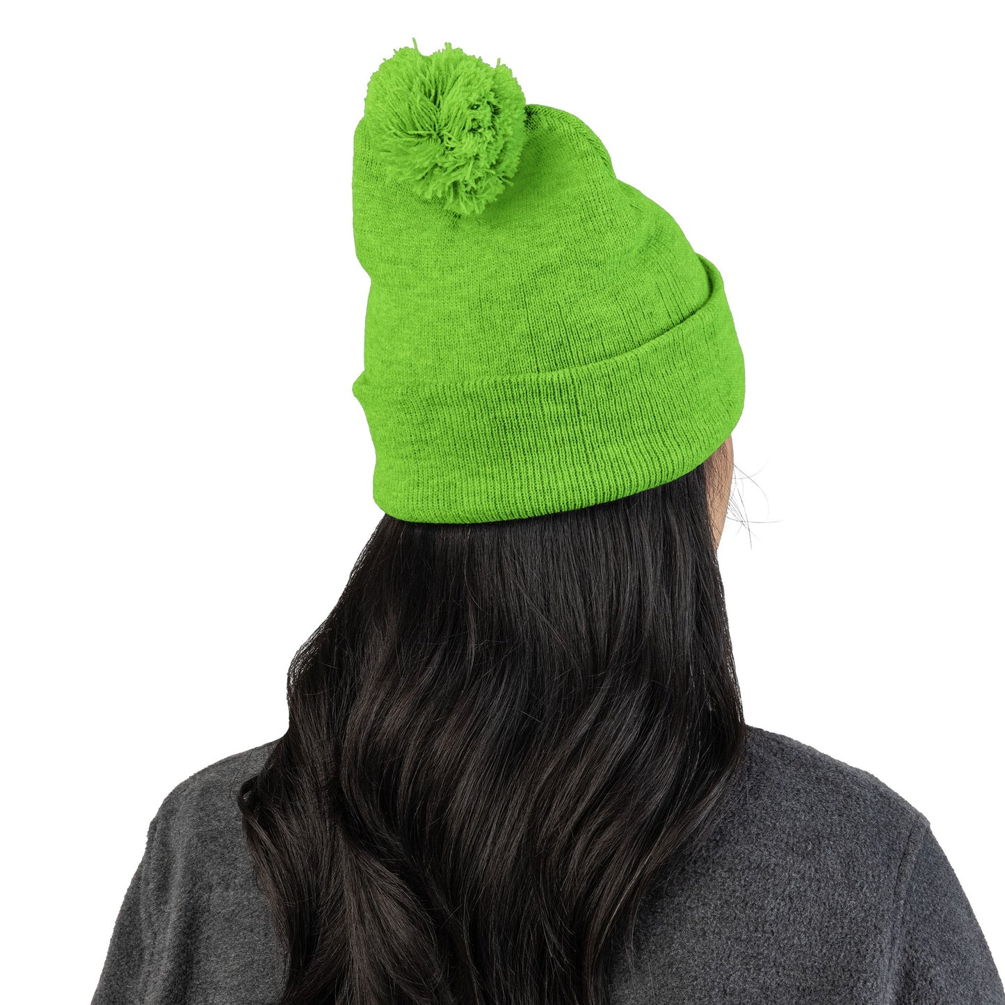 Doggone Lucky Embroidered Pom-Pom Knit Cap — 'Lucky' Dog Love Beanie