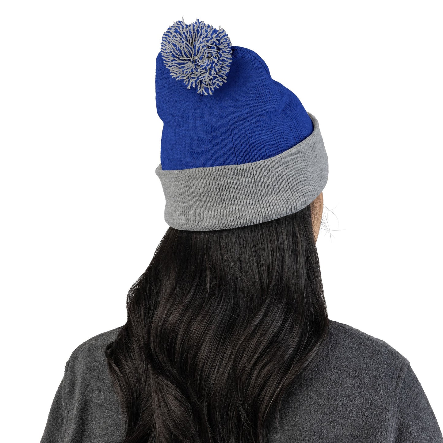 Doggone Lucky Embroidered Pom-Pom Knit Cap — 'Lucky' Dog Love Beanie