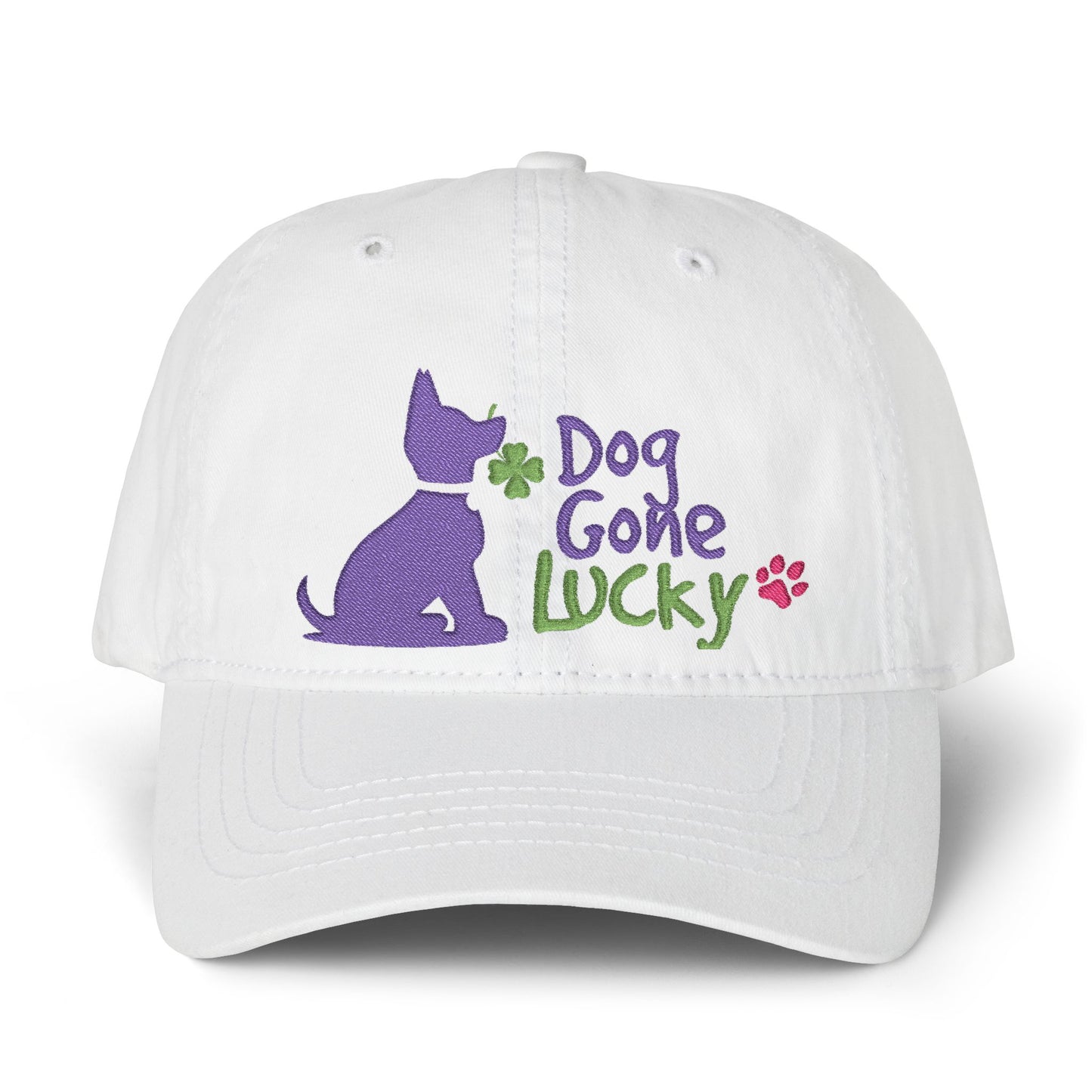 Doggone Women's Embroidered Pigment-Dyed Cap with Fashion Under visor