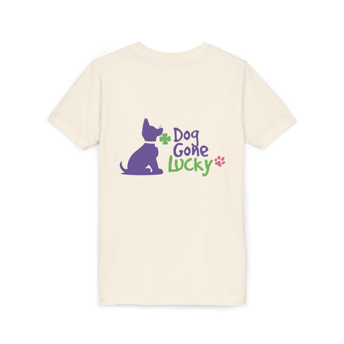 Doggone Lucky Youth Tee - Cute Lucky Pup on Front and Back