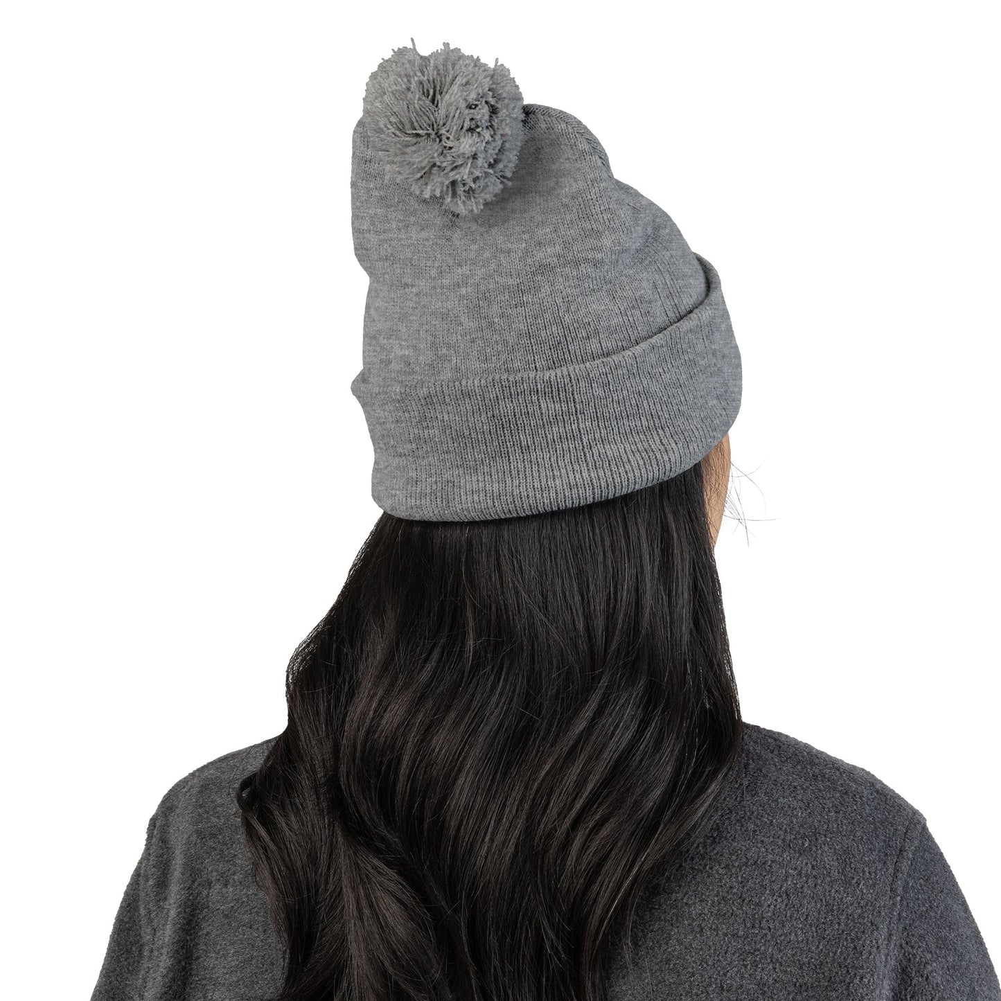 Doggone Lucky Embroidered Pom-Pom Knit Cap — 'Lucky' Dog Love Beanie