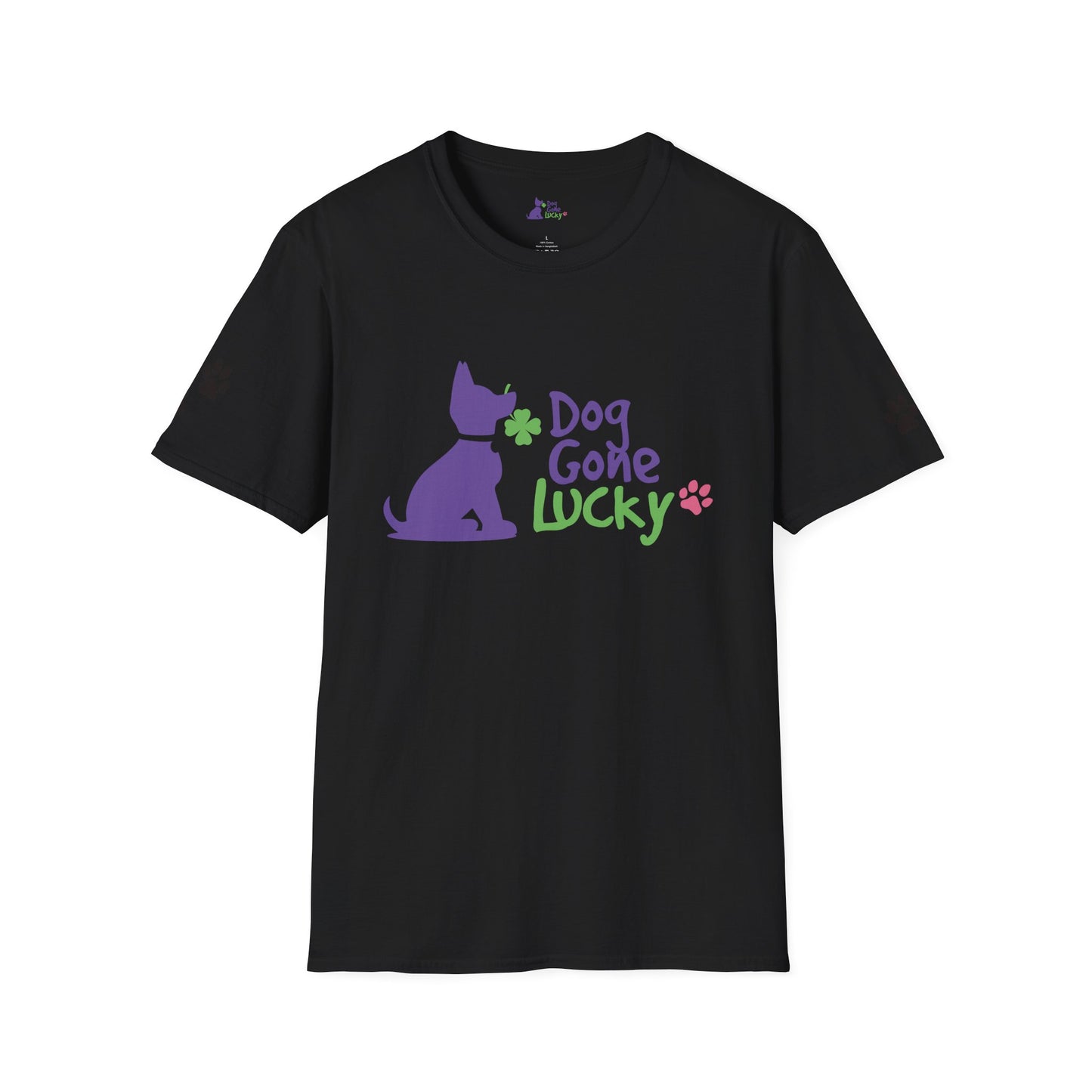 Doggone Lucky Adult Tee - Graphic on front
