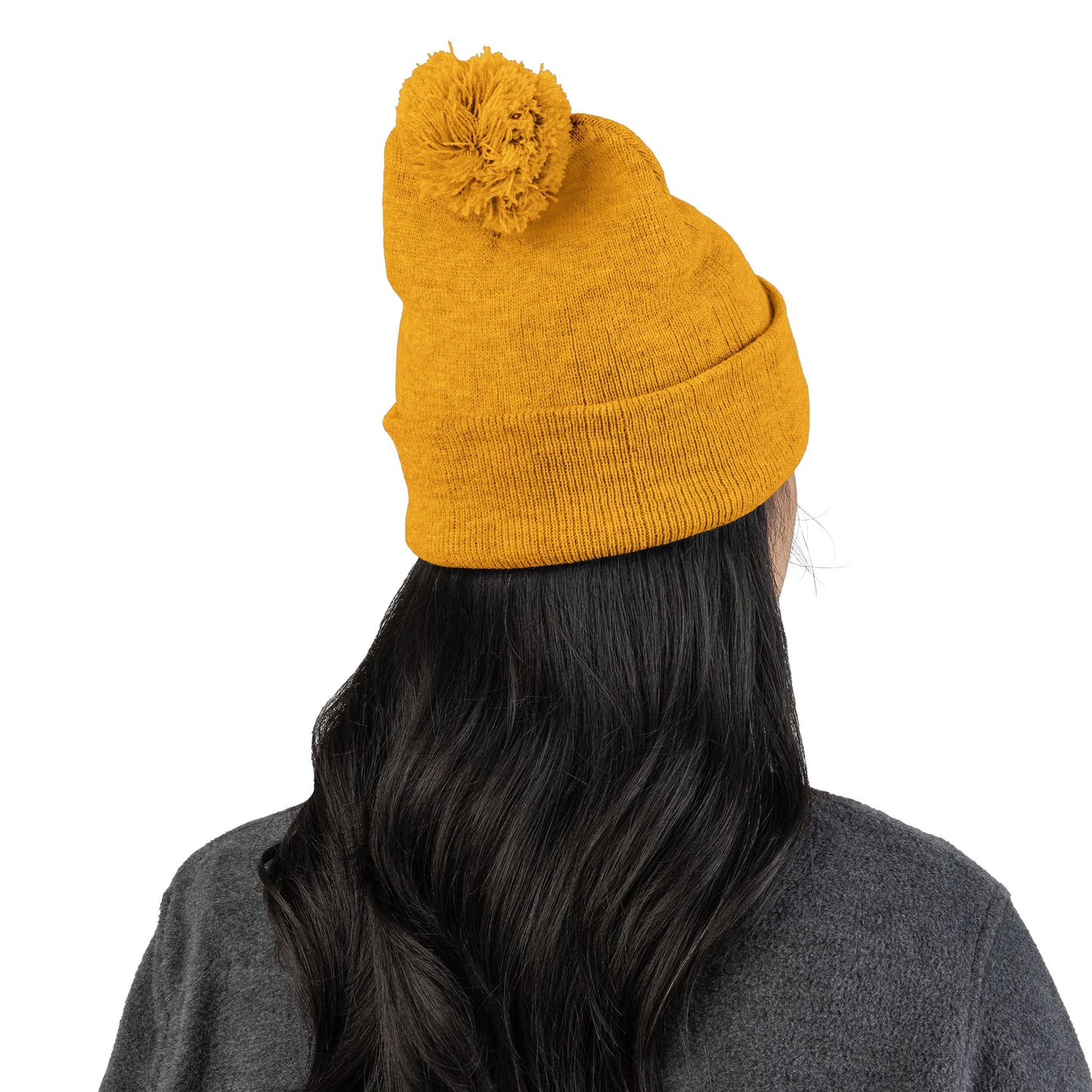 Doggone Lucky Embroidered Pom-Pom Knit Cap — 'Lucky' Dog Love Beanie