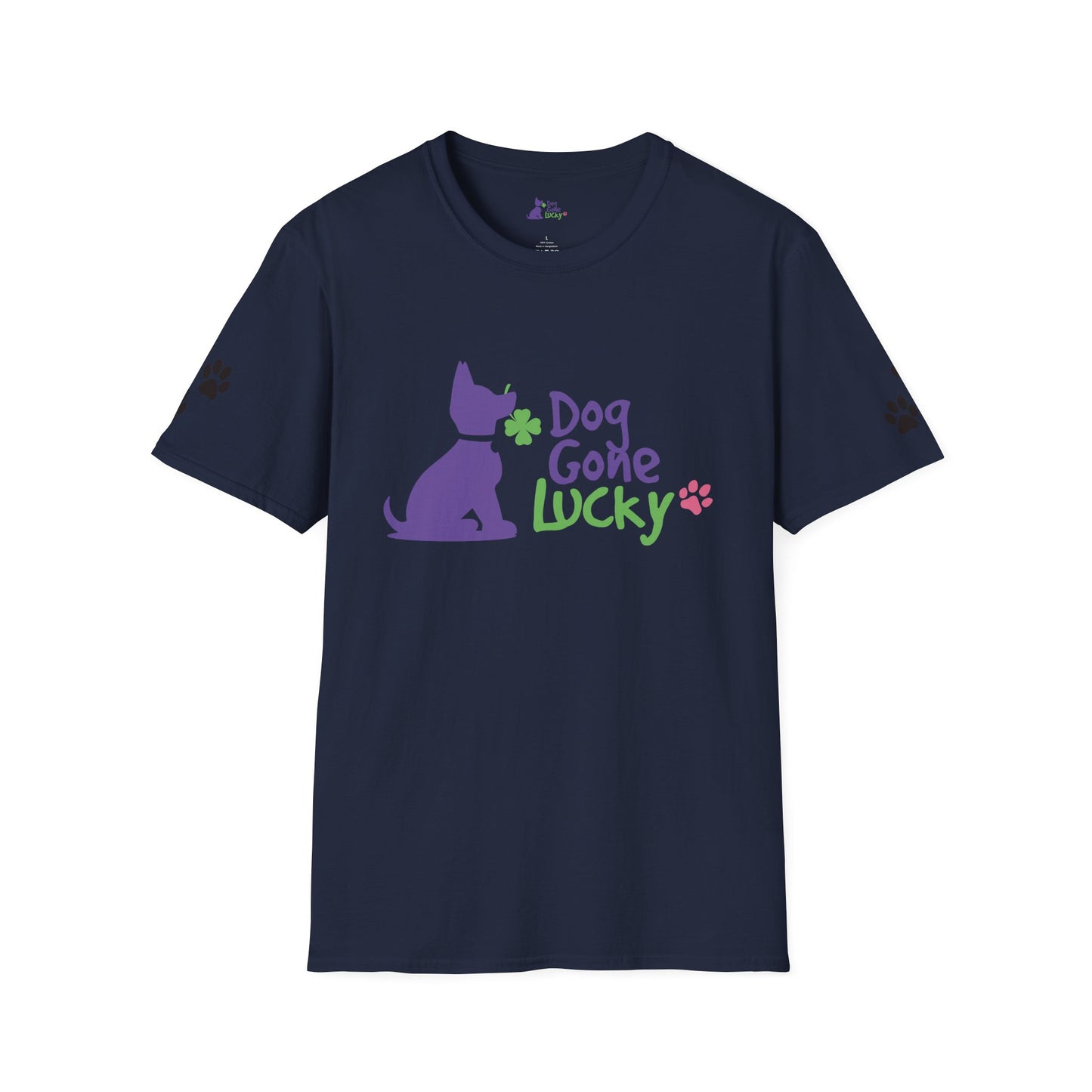 Doggone Lucky Adult Tee - Graphic on front