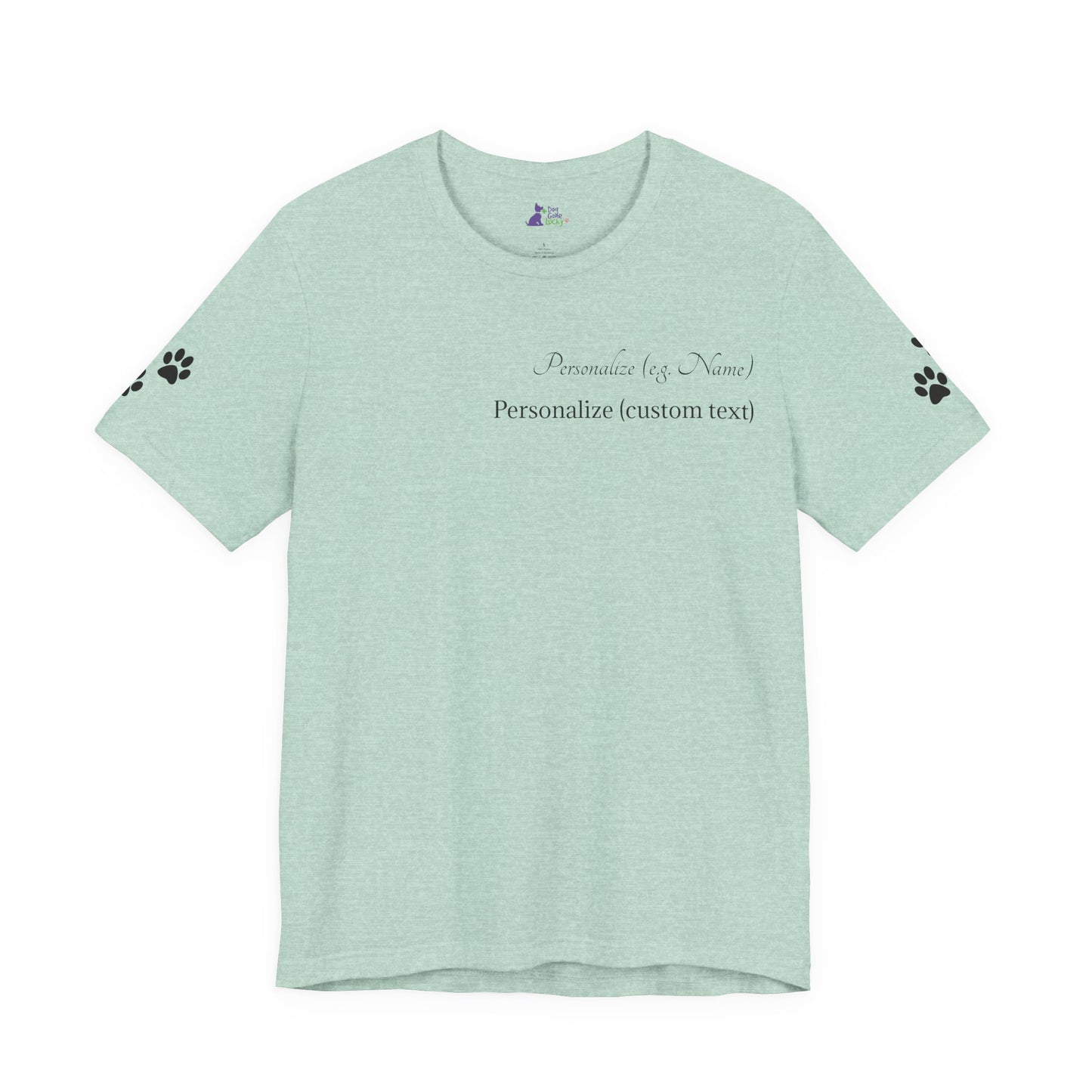 Doggone Lucky Personalized T‑Shirt - Two personalized text areas