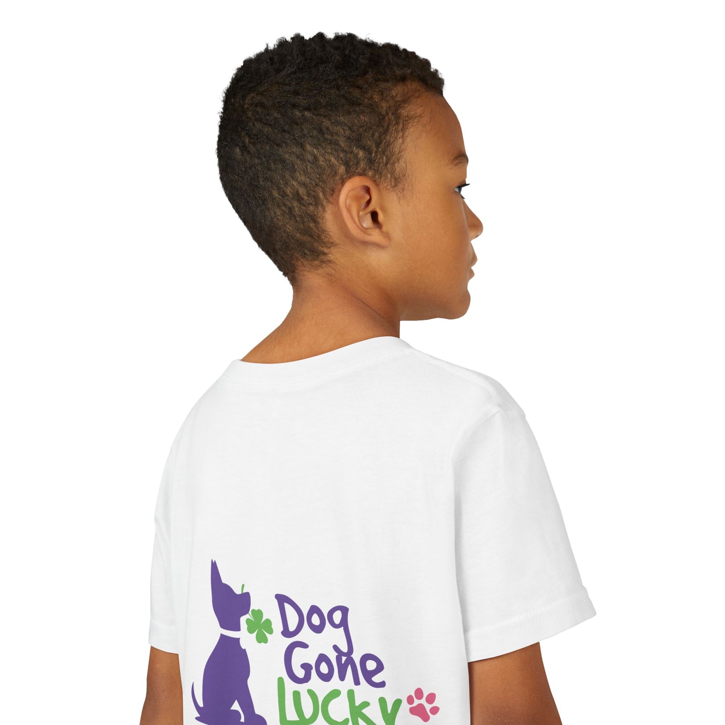 Doggone Lucky Youth Tee - Image on Back