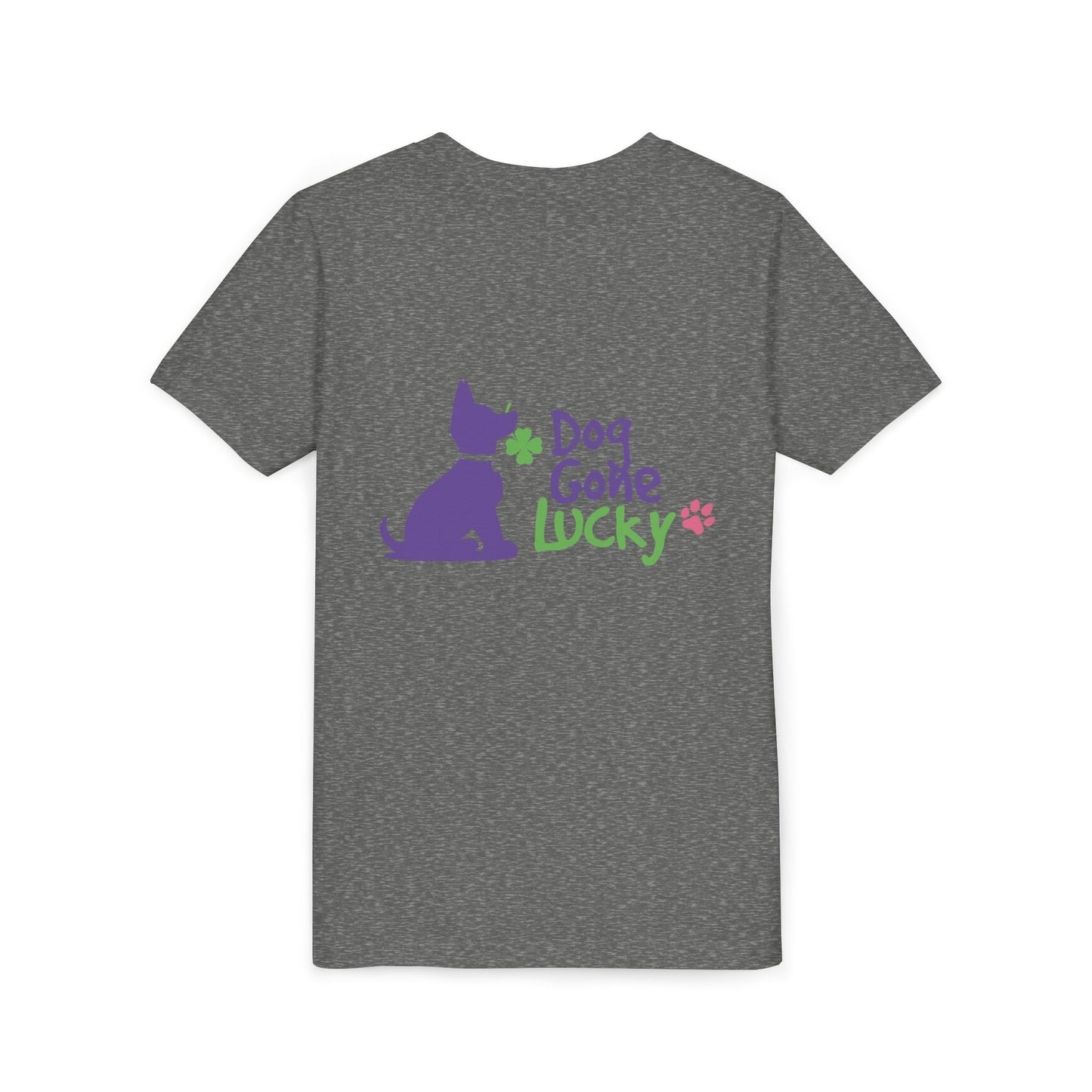 Doggone Lucky Personalized Youth Tee - Personalize neck