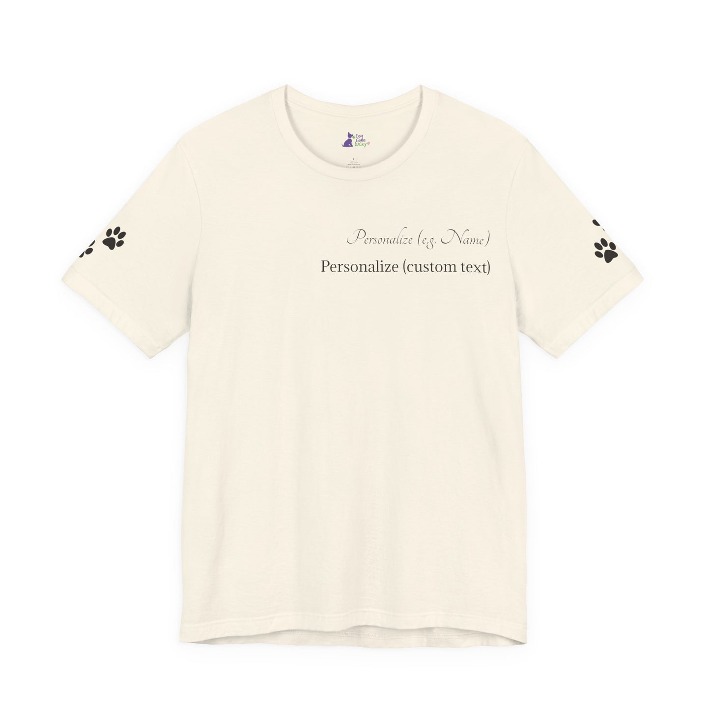 Doggone Lucky Personalized T‑Shirt - Two personalized text areas