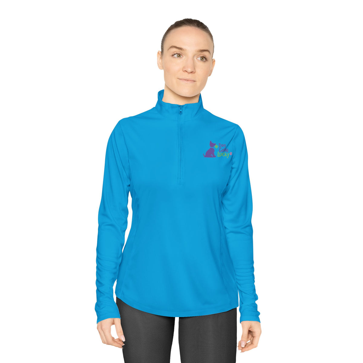 Doggone Lucky Women's Quarter-Zip Pullover – Loyal Dog Bond Design
