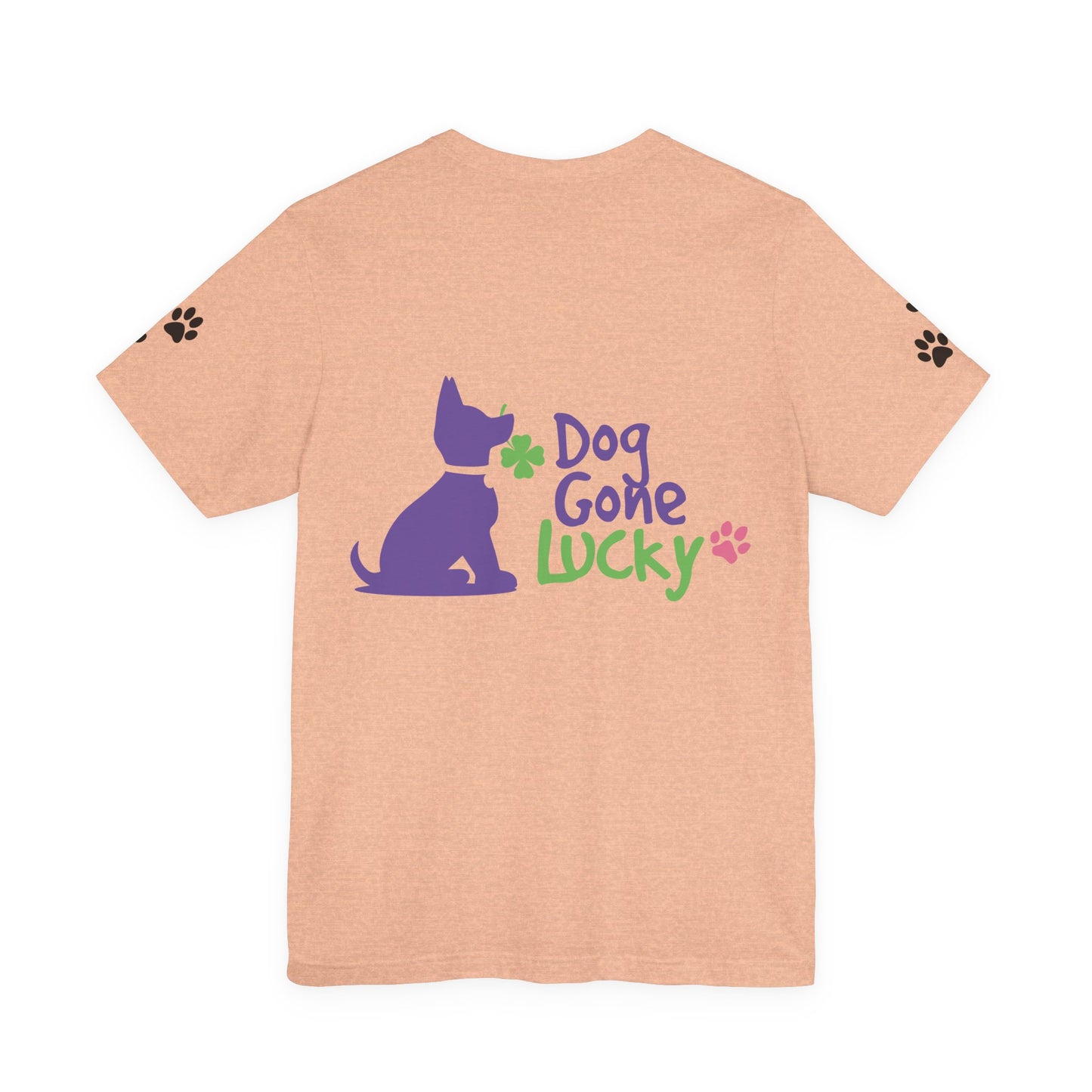 Doggone Lucky Personalized T‑Shirt - Add name and text to front of tee