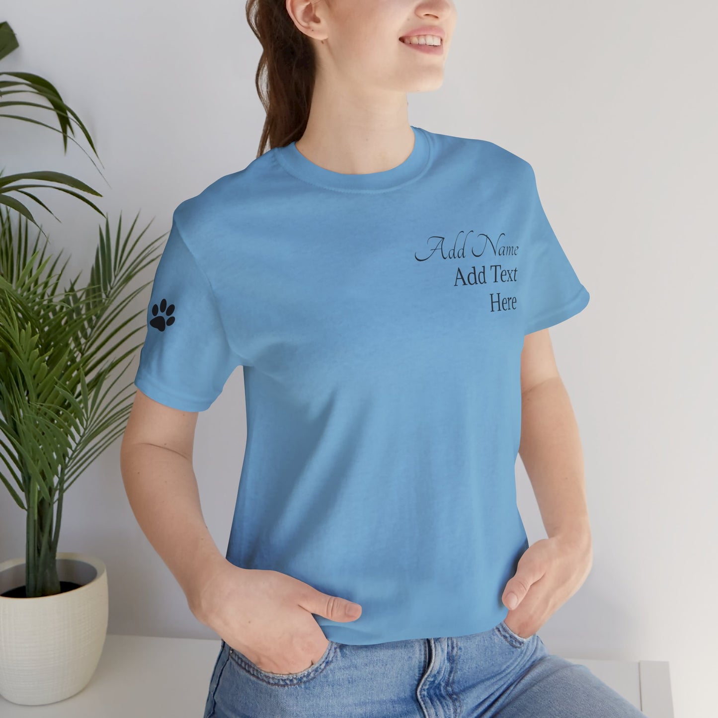 Doggone Lucky Personalized T‑Shirt - Add name and text to front of tee