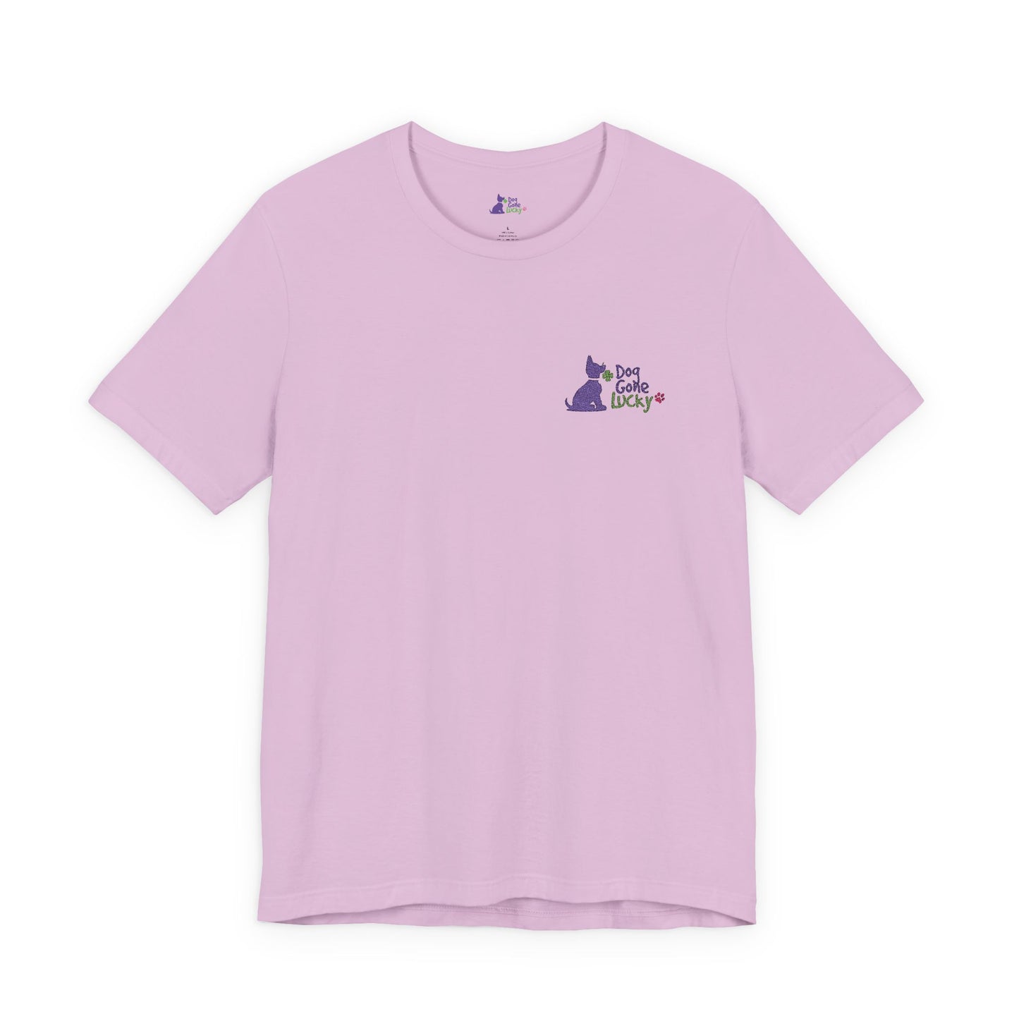Doggone Lucky Embroidered Adult Tee