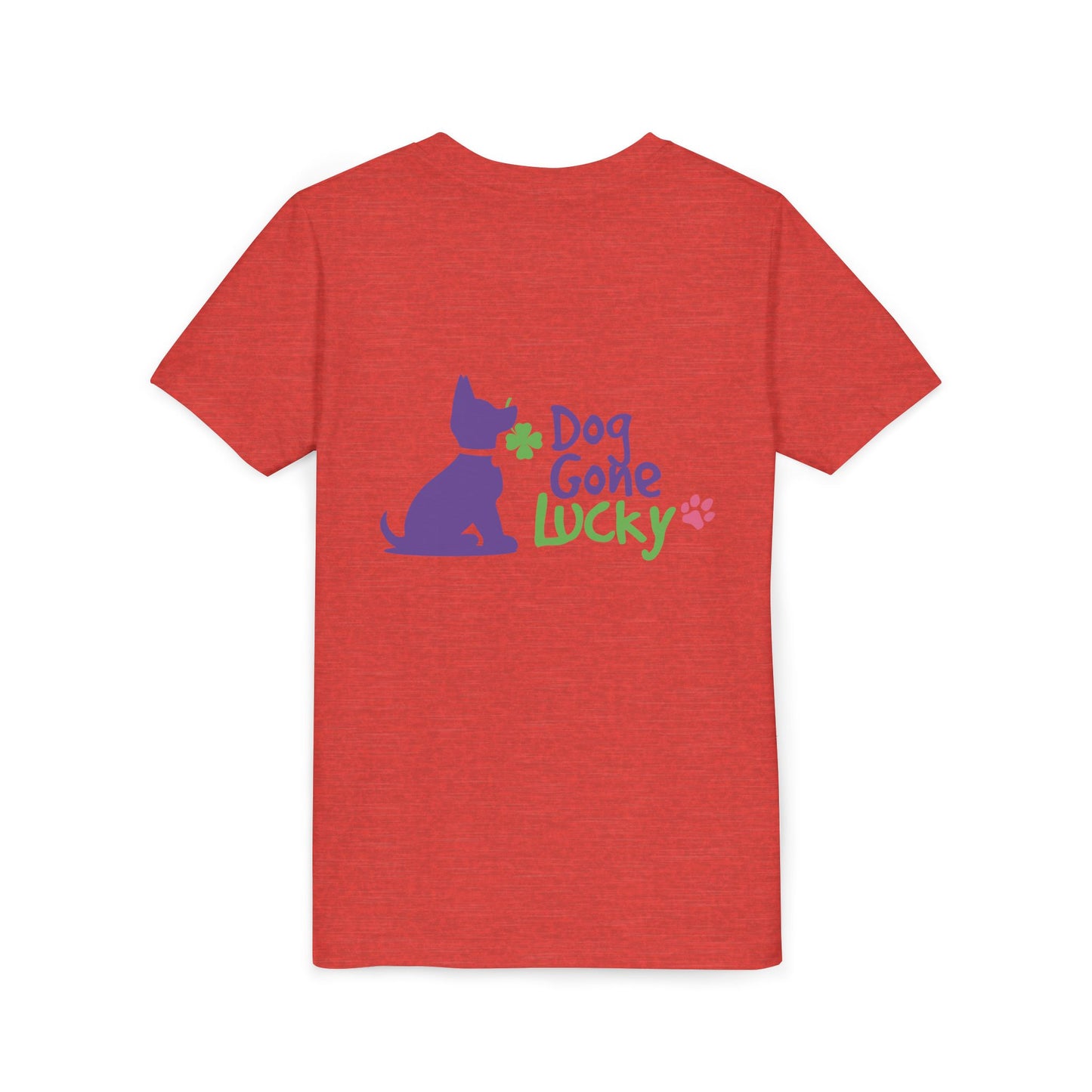 Doggone Lucky Youth Tee - Image on Back