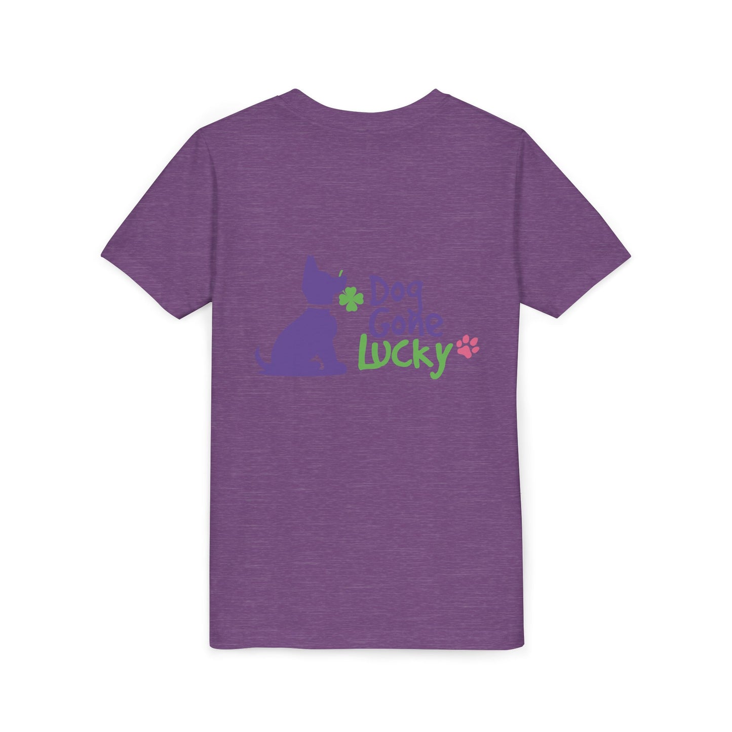 Doggone Lucky Personalized Youth Tee - Personalize neck