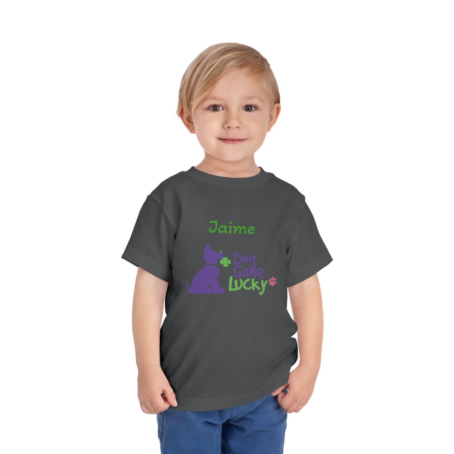 Doggone Lucky Personalized Toddler Tee - Lucky Pup Tee