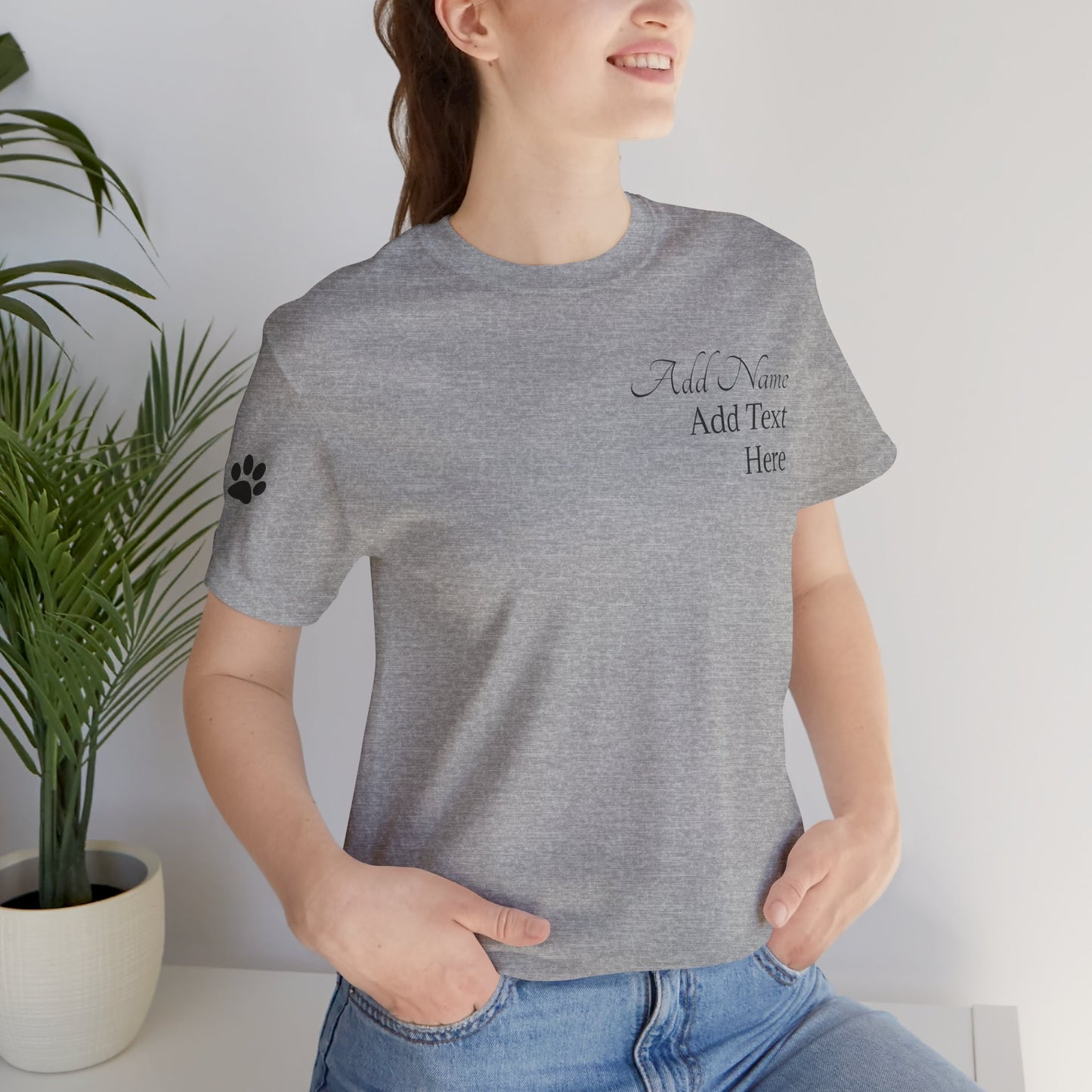 Doggone Lucky Personalized T‑Shirt - Add name and text to front of tee