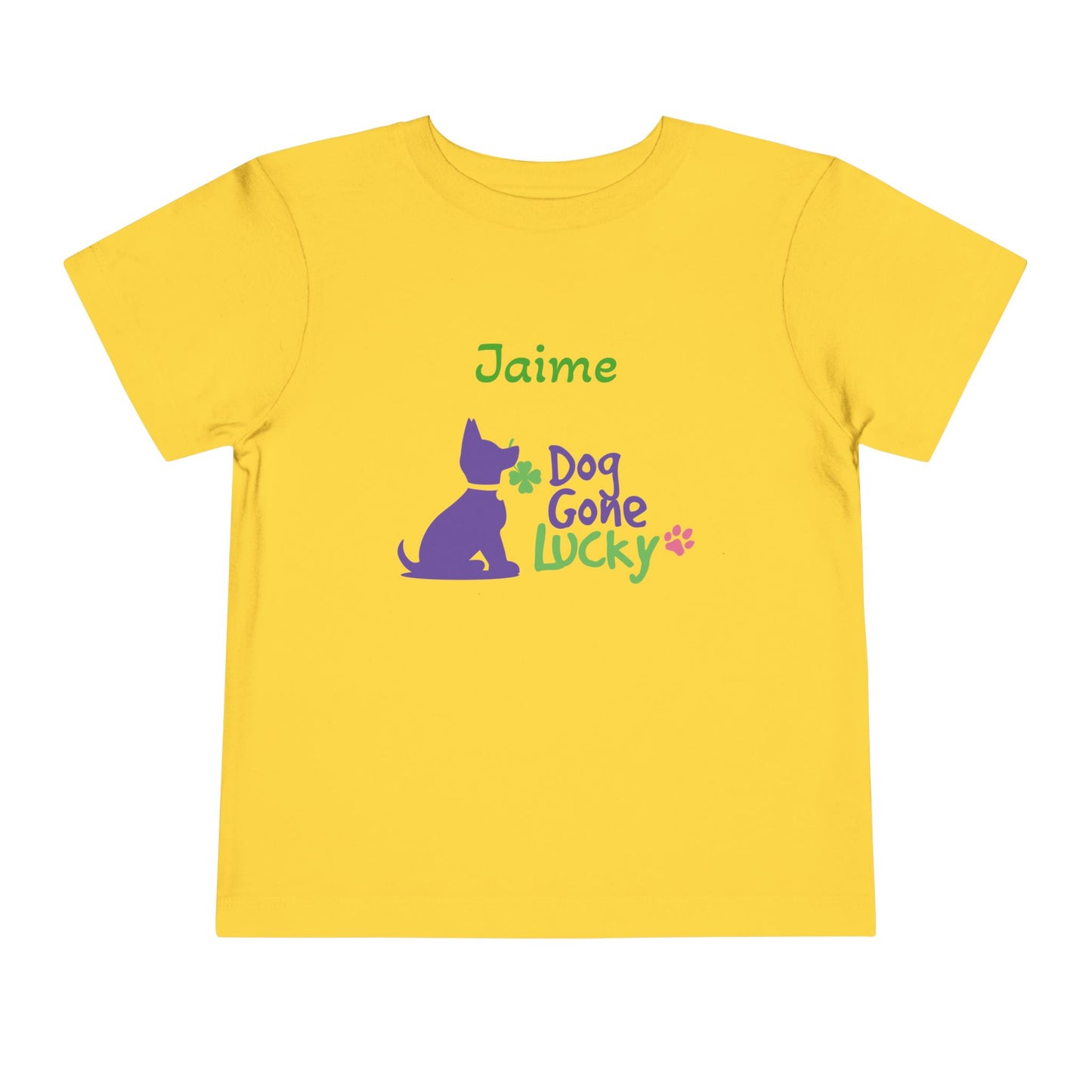 Doggone Lucky Personalized Toddler Tee - Lucky Pup Tee