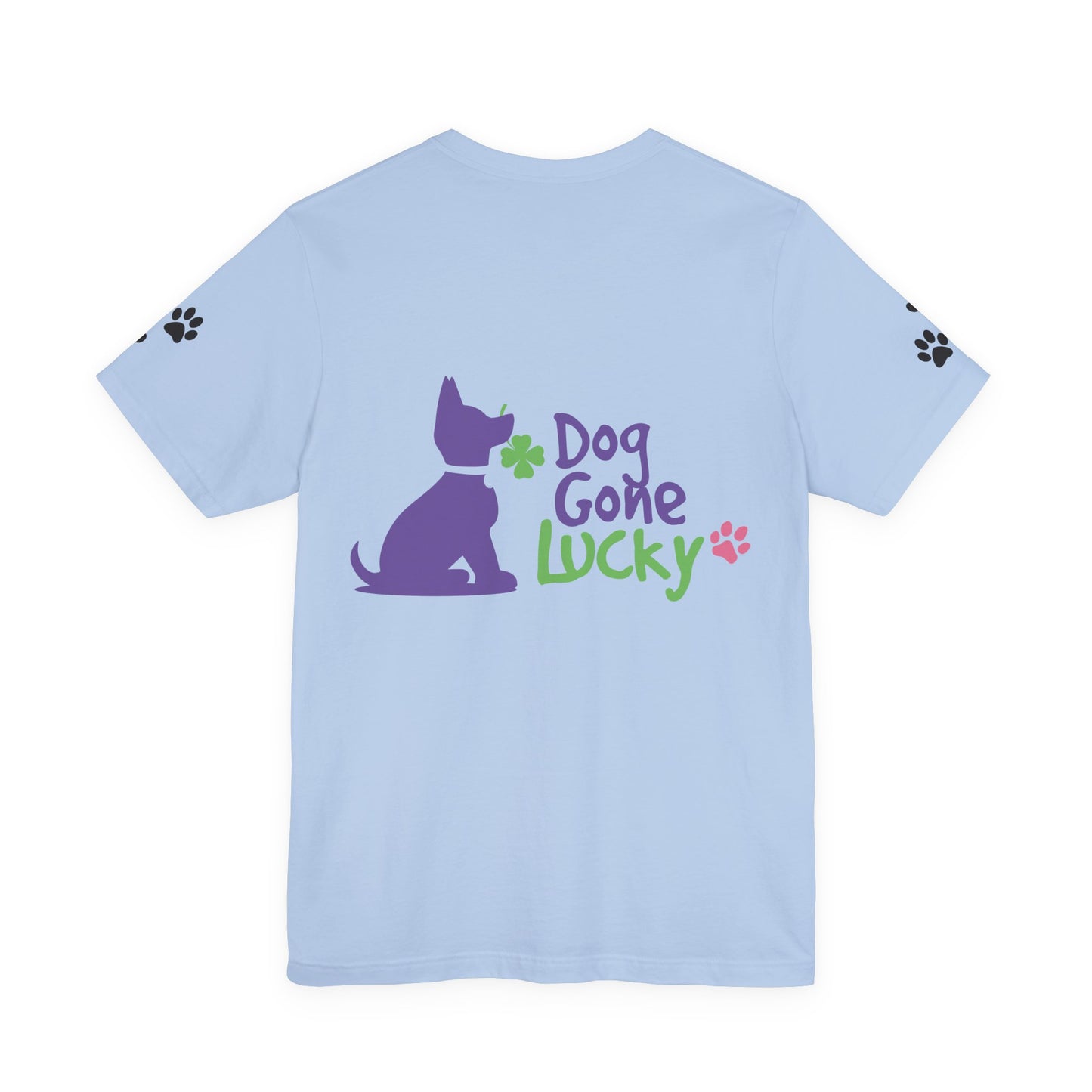 Doggone Lucky Personalized T‑Shirt - Add name and text to front of tee