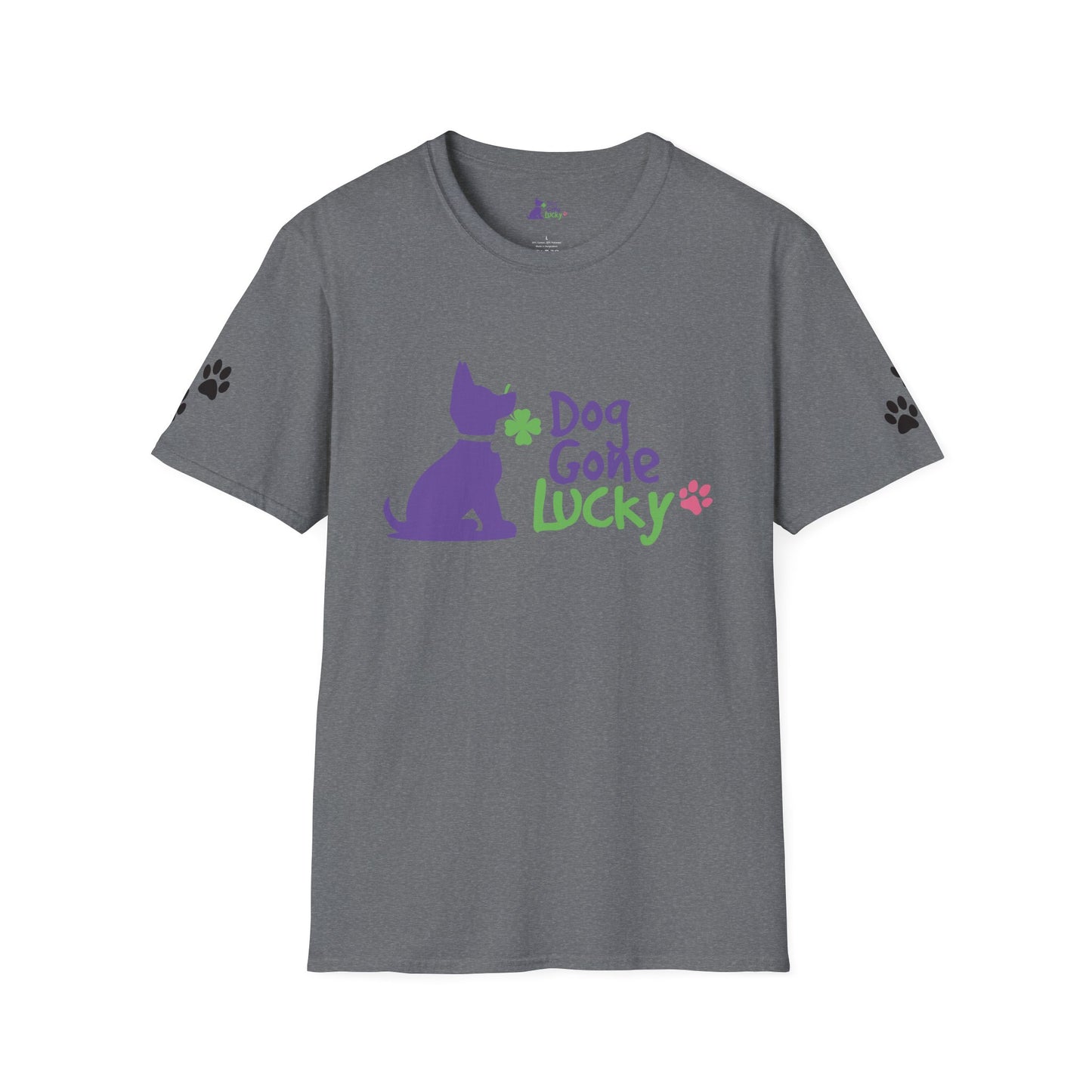 Doggone Lucky Adult Tee - Graphic on front