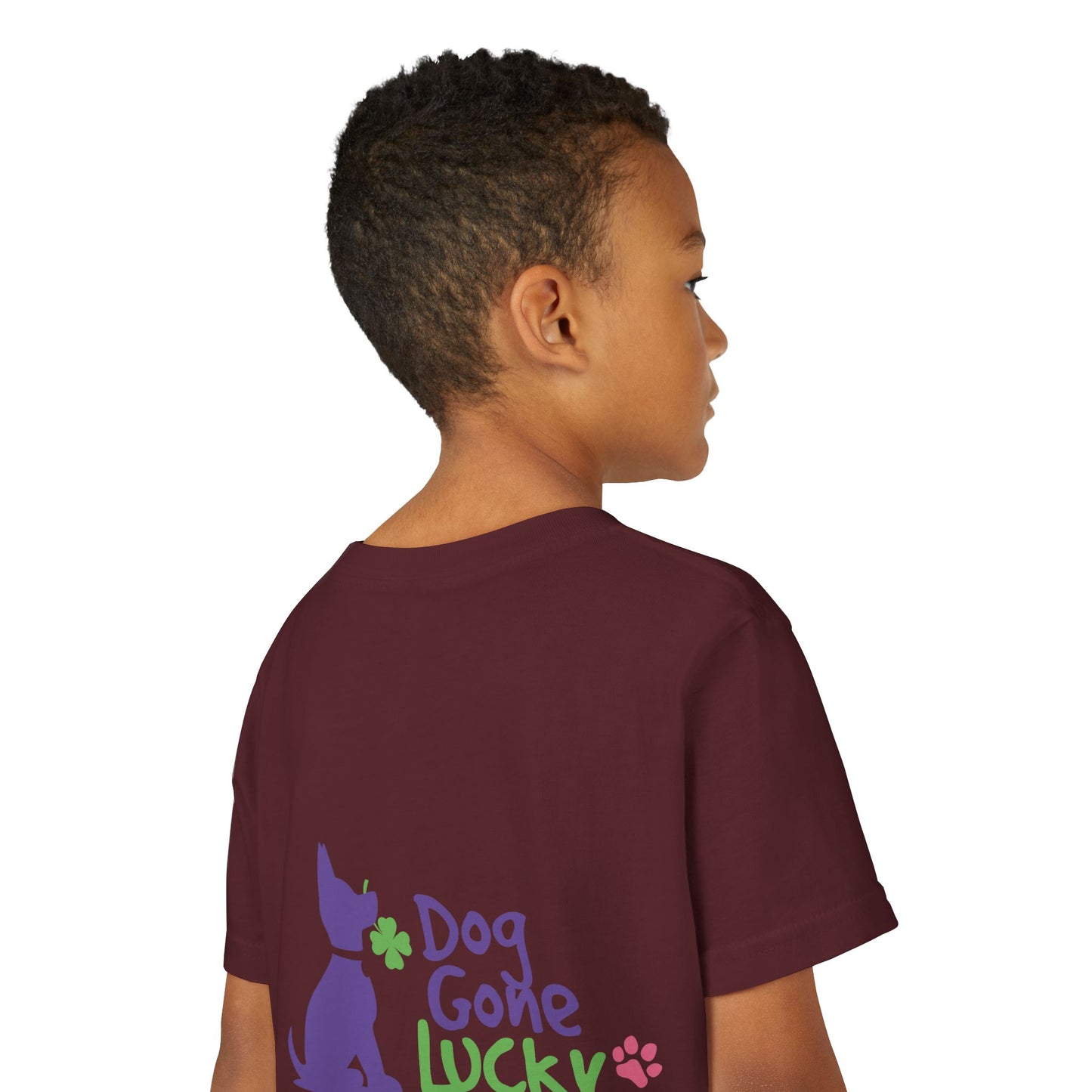 Doggone Lucky Youth Tee - Image on Back