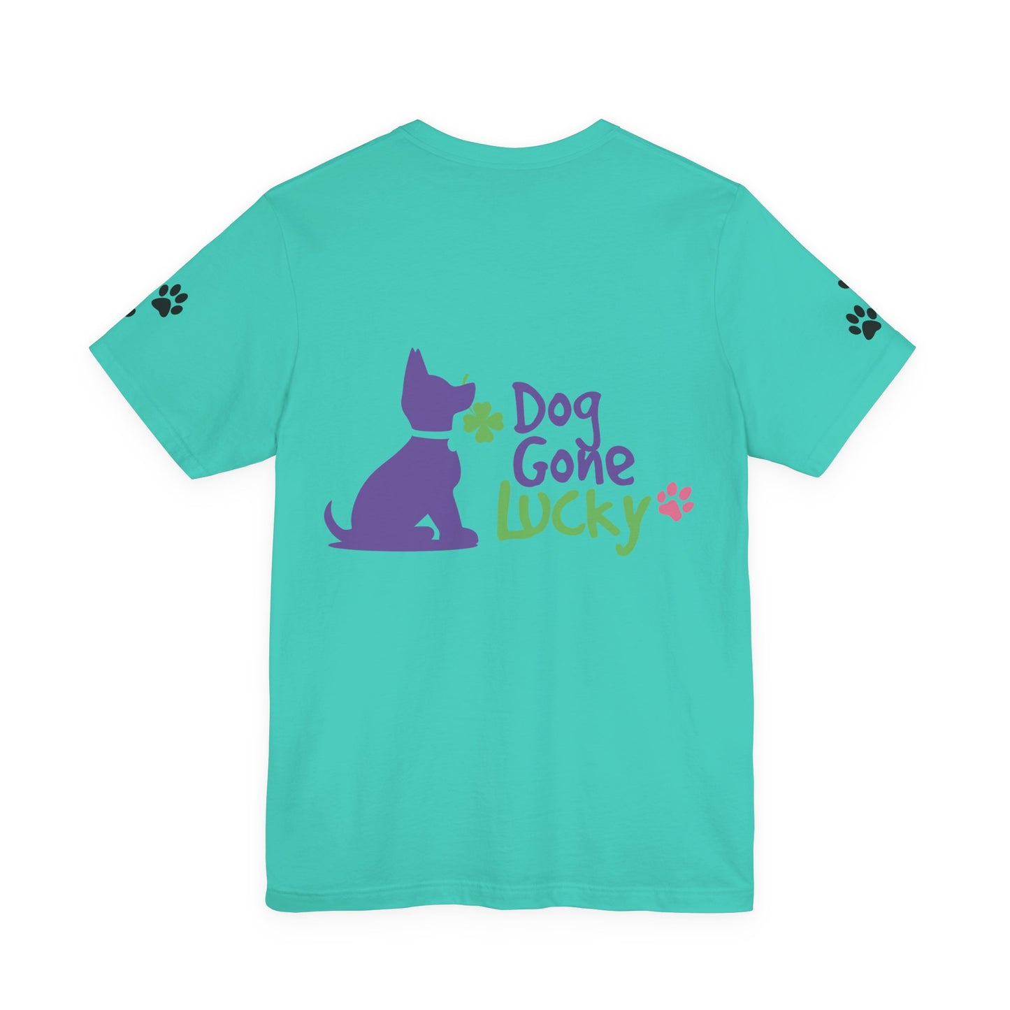 Doggone Lucky Personalized T‑Shirt - Add name and text to front of tee